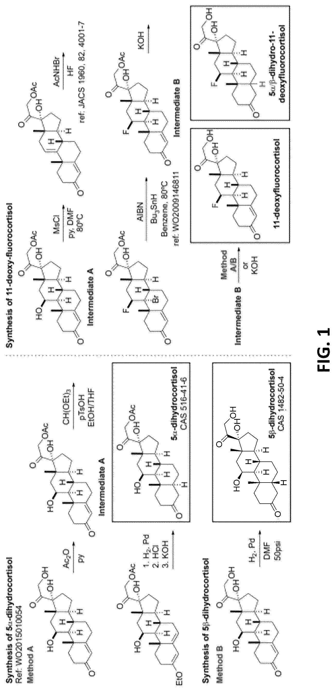 Patent US12410209 Figure 1 – Modified glucocorticoids