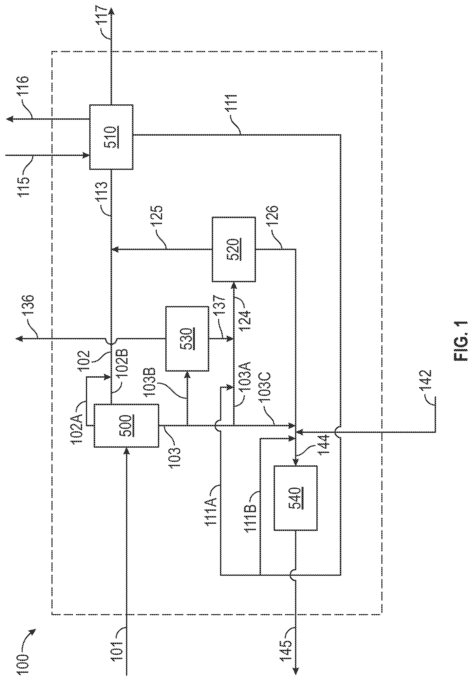 Patent US12410372 — Process scheme for maximum heavy oil conversion with stage asphaltene rejection — Figure 1