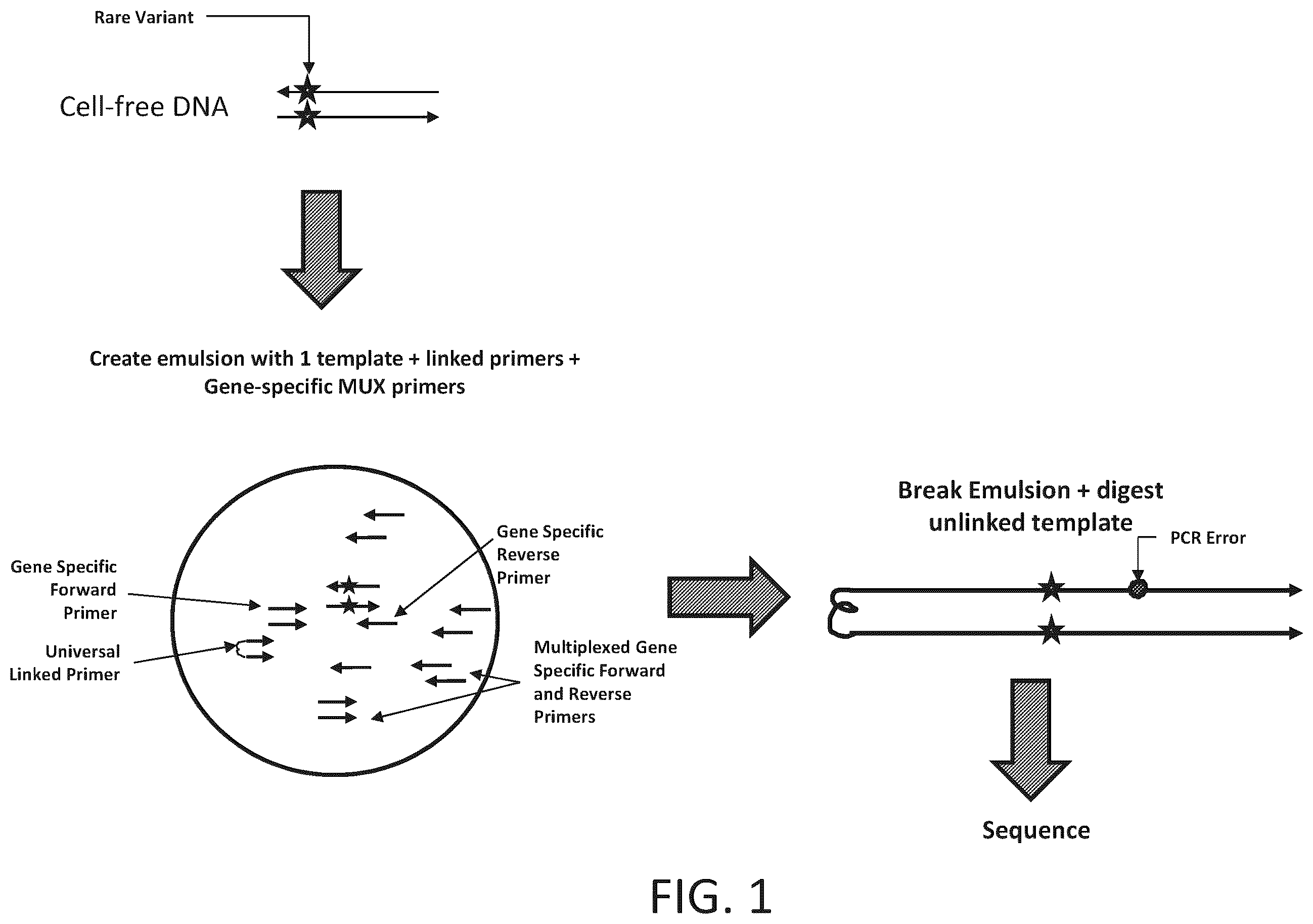 Patent US12410466 — Linked ligation — Figure 1