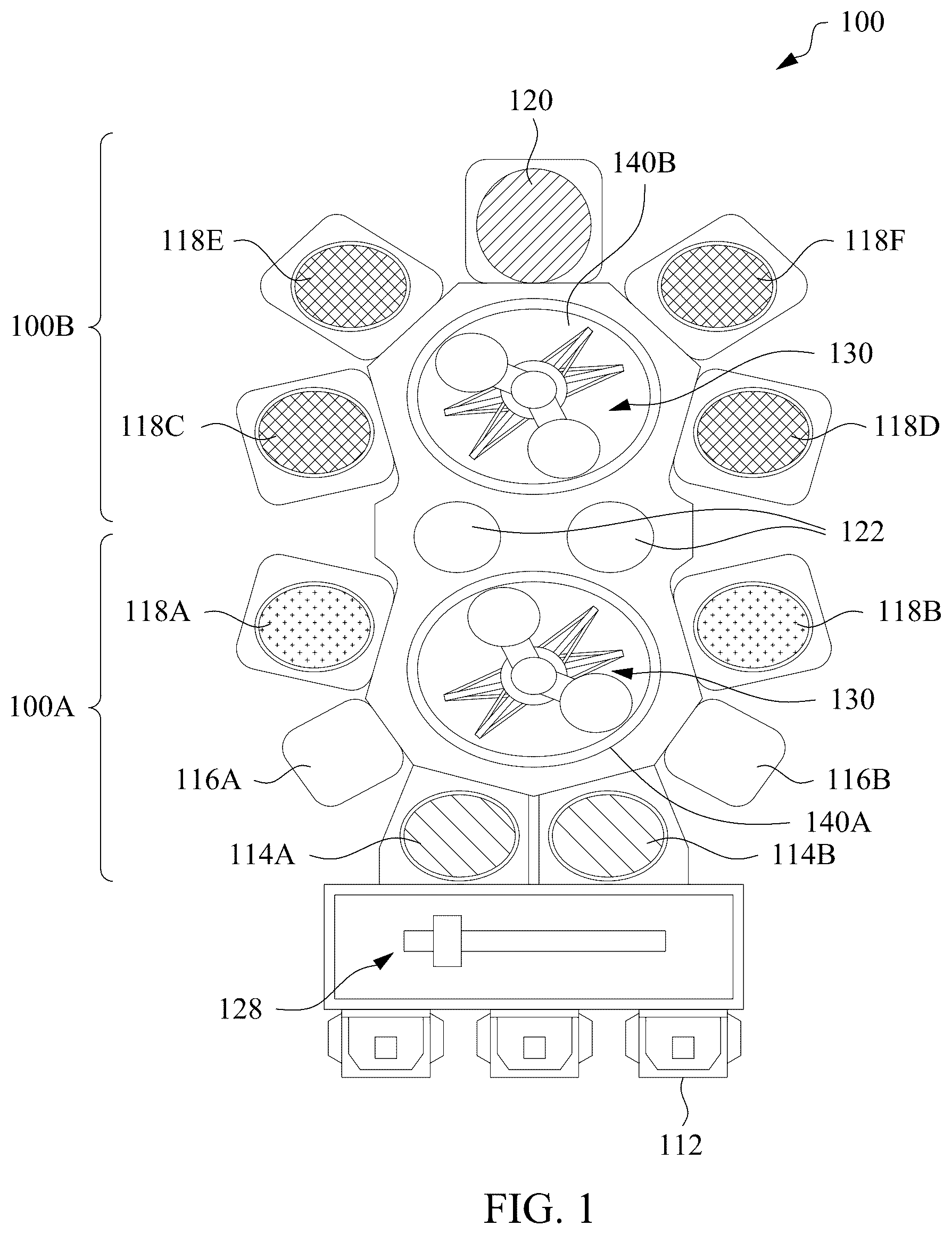 Patent US12410512 — Apparatus and method for manufacturing metal gate structures — Figure 1
