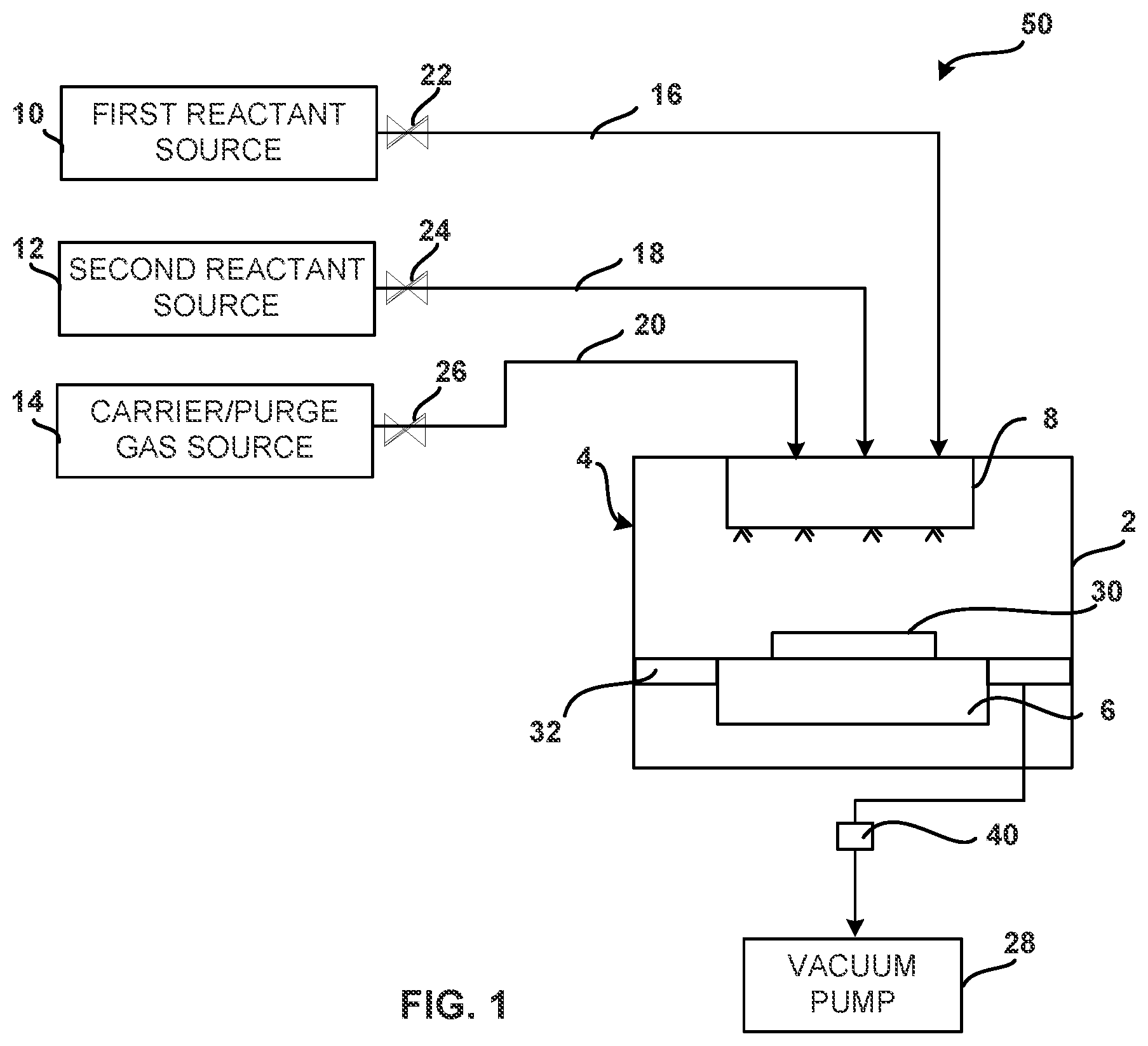 Patent US12410515 — Contaminant trap system for a reactor system — Figure 1