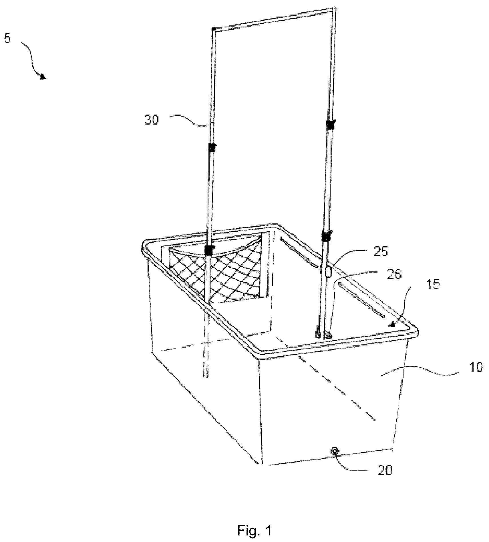 Patent US12410551 — Apparatus for use in cleaning, drying, and storing a wetsuit — Figure 1