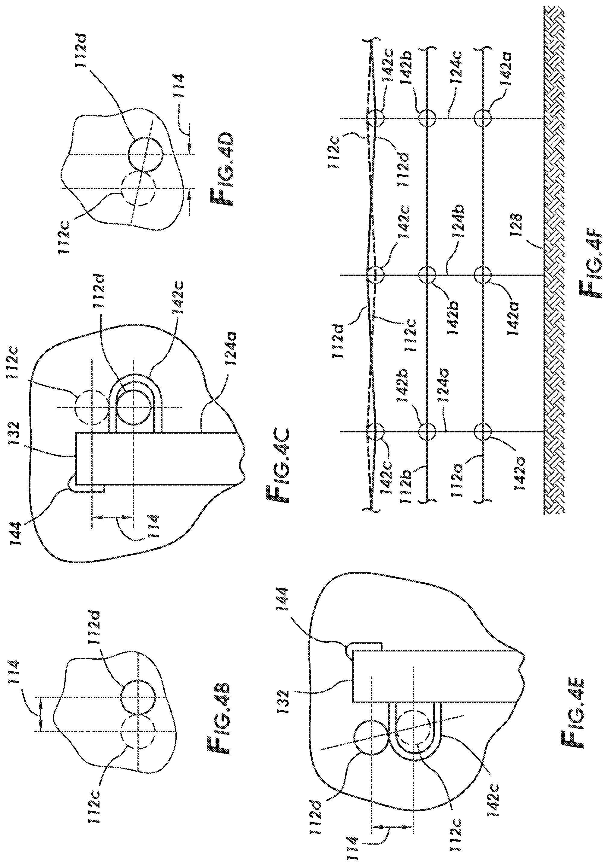Patent US12410569 Figure 4 – Hairpin connector for traffic cable barrier system