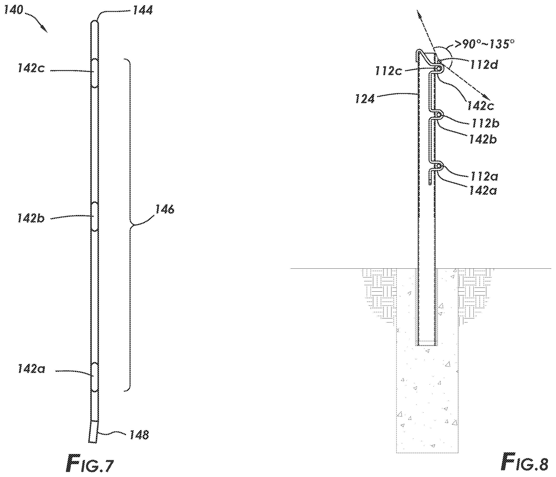 Patent US12410569 Figure 6 – Hairpin connector for traffic cable barrier system