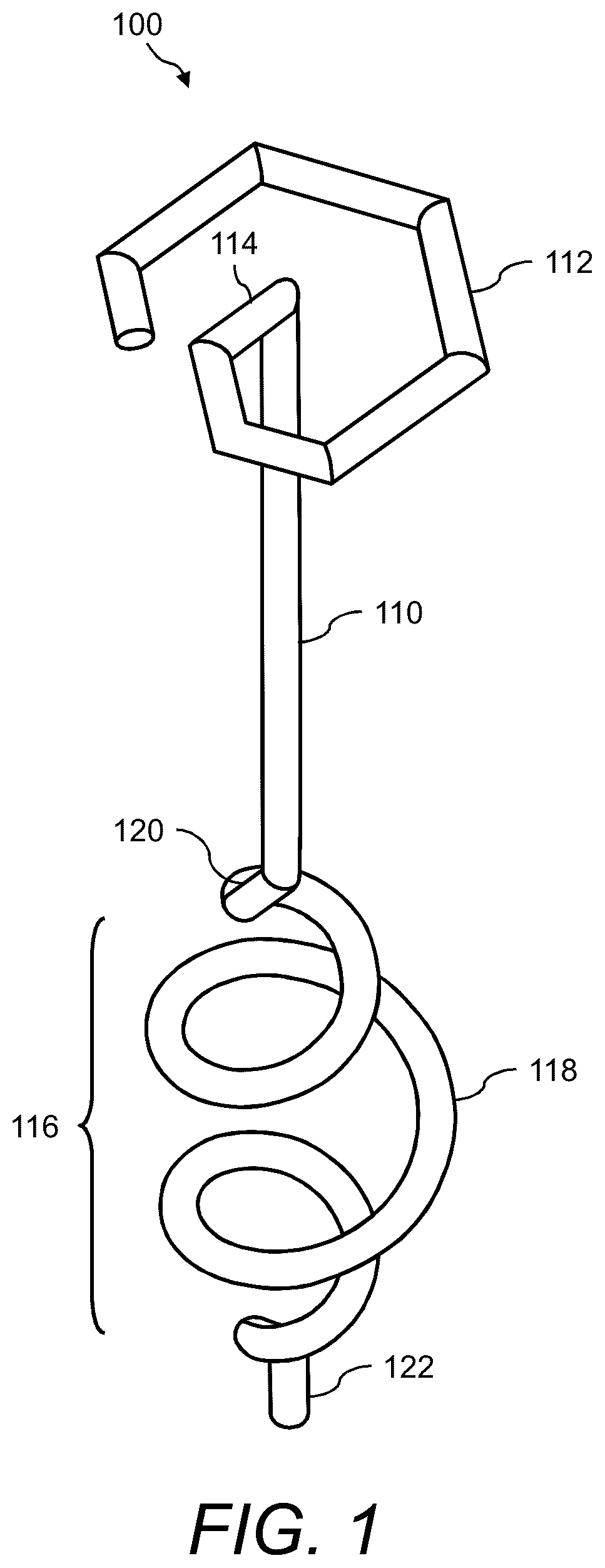 Patent US12410575 — Erosion control securing apparatus and method — Figure 1