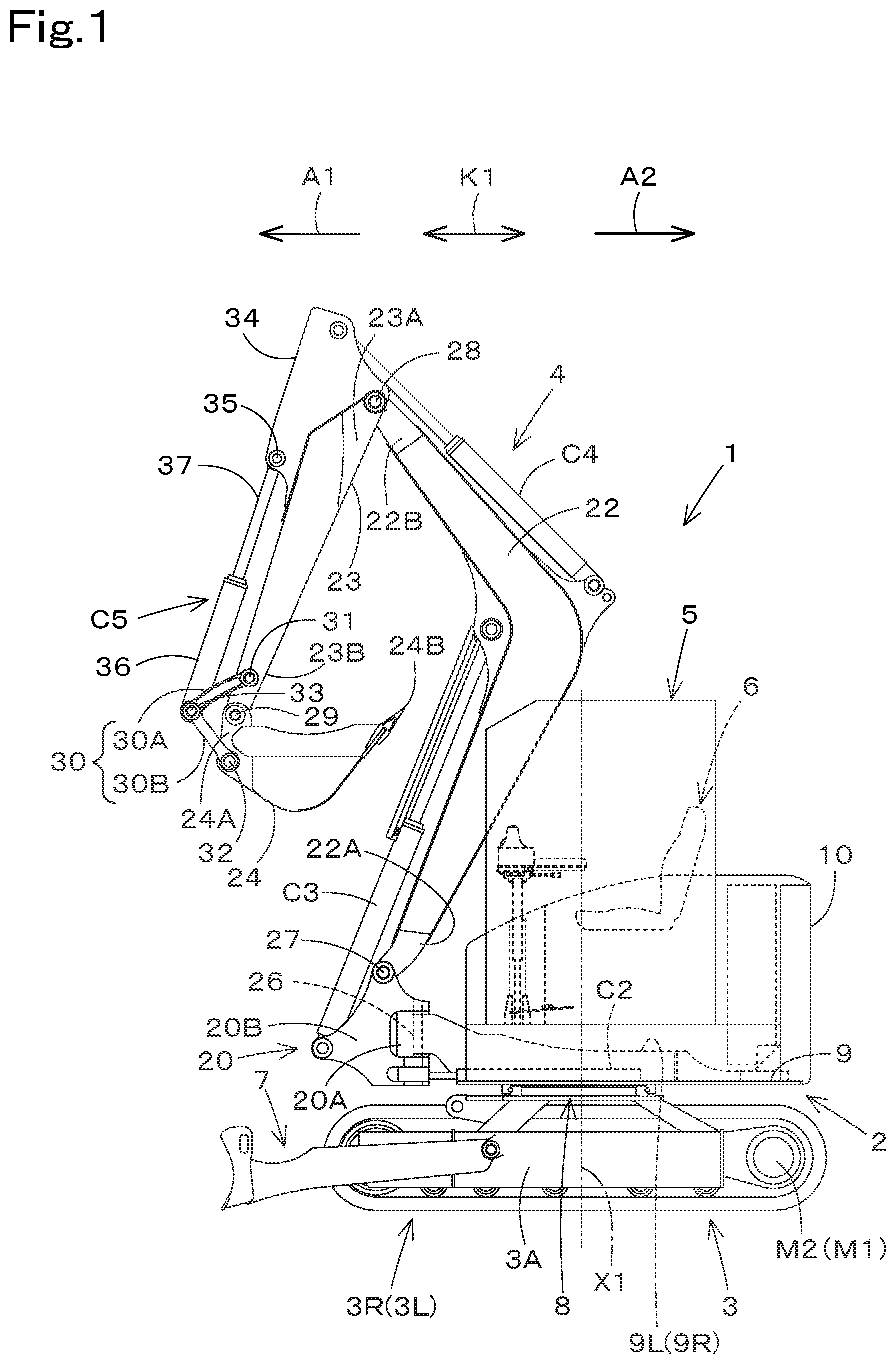 Patent US12410578 — Working machine — Figure 1