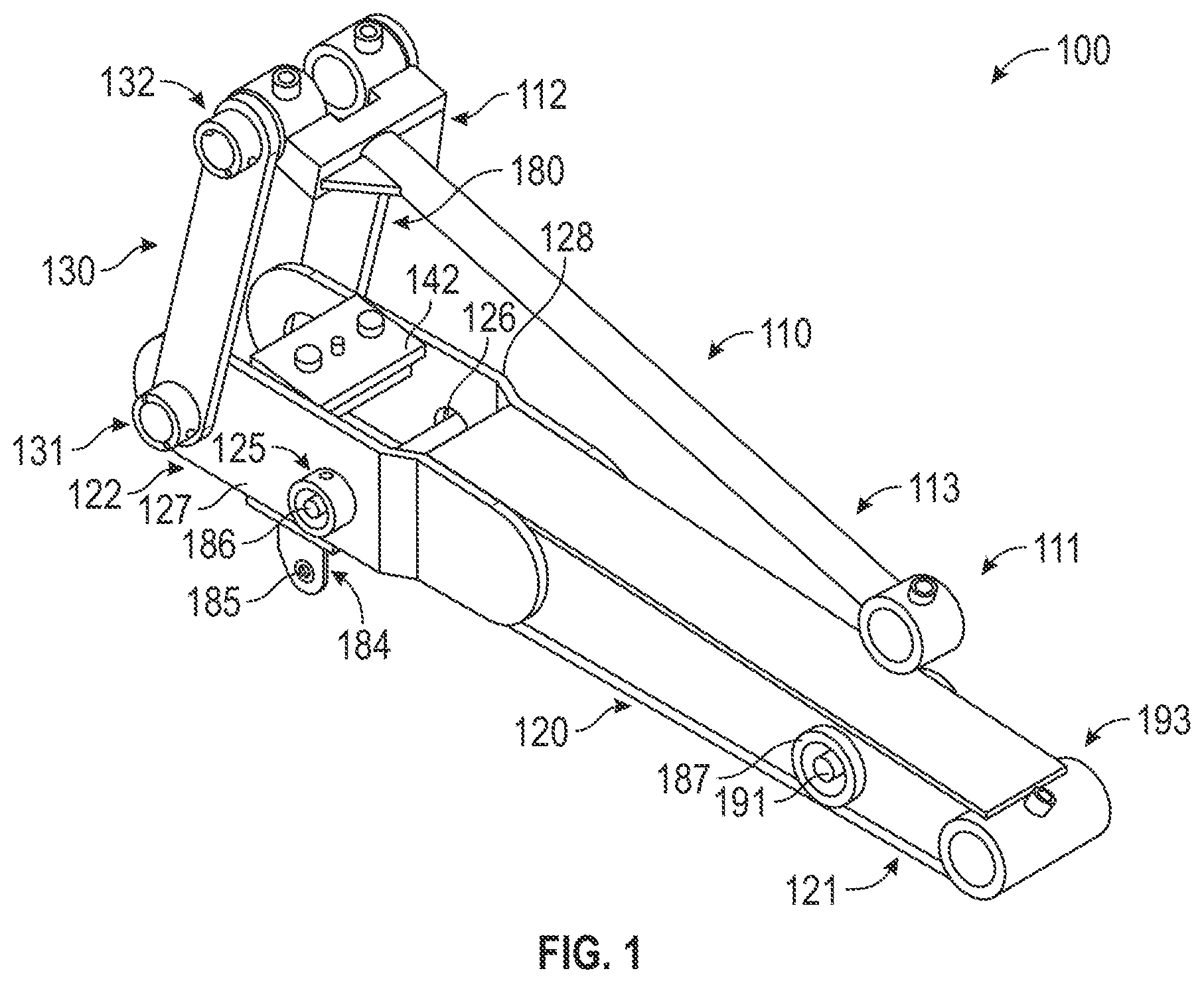 Patent US12410580 — Excavator boom extension — Figure 1