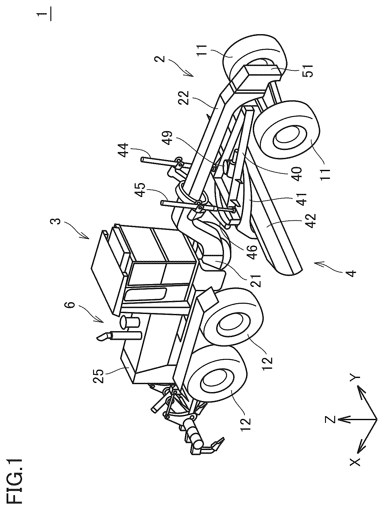 Patent US12410582 — Motor grader and method of controlling motor grader — Figure 1