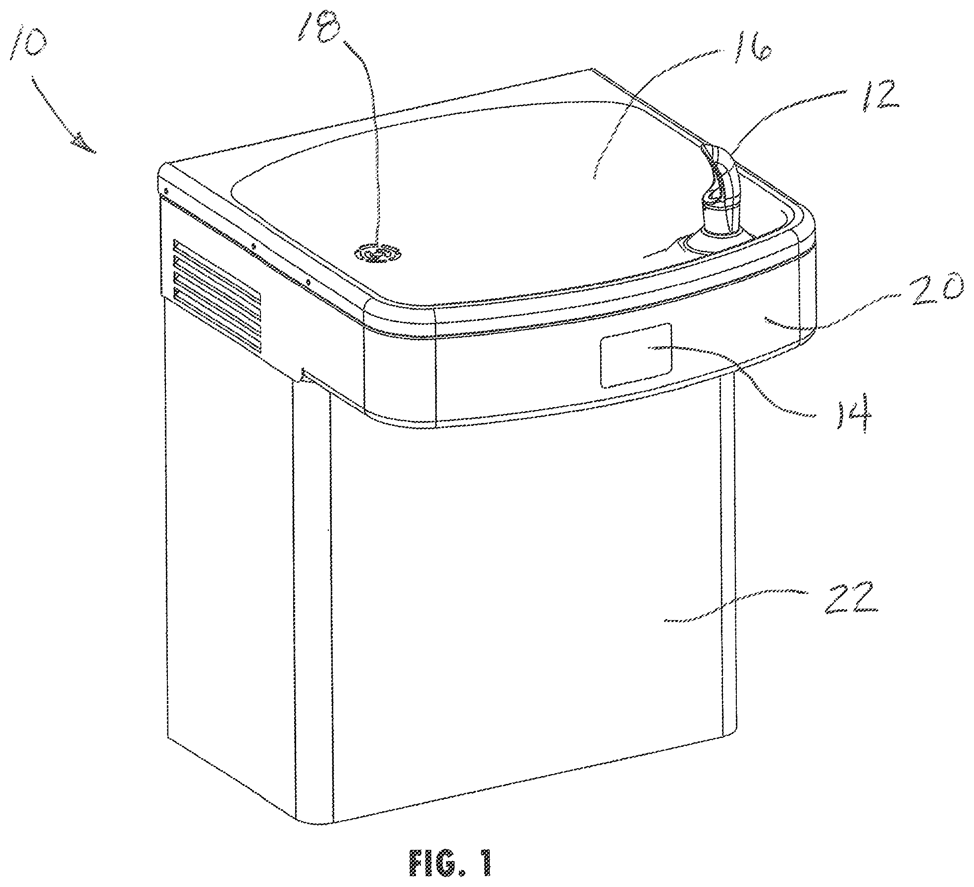 Patent US12410592 — Water providing station — Figure 1