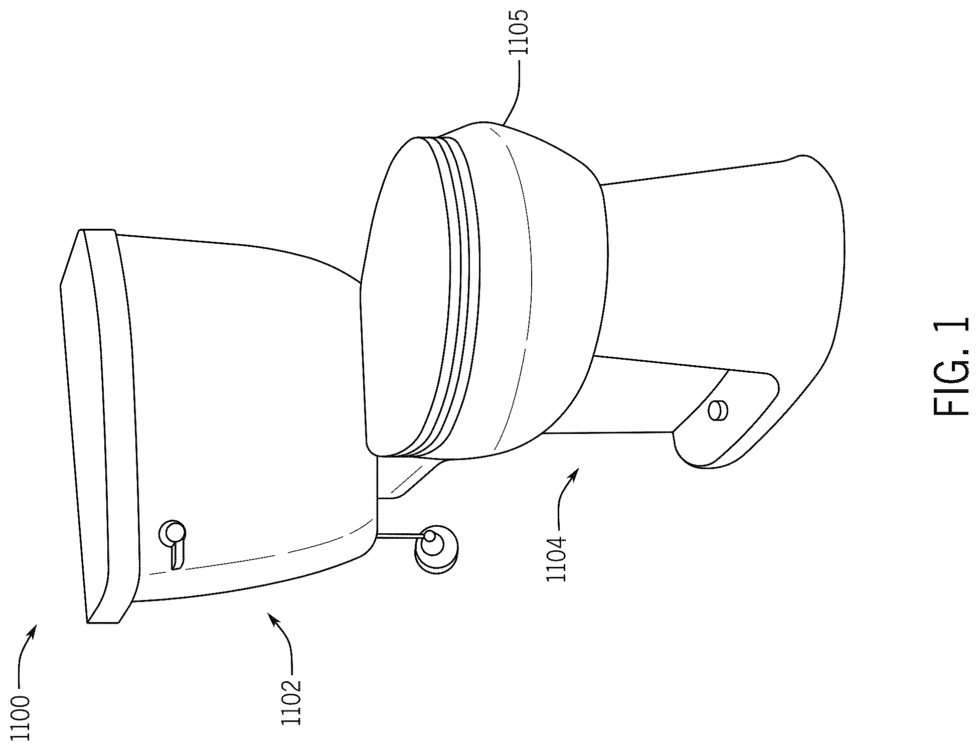 Patent US12410600 — Toilet with canned sump — Figure 1