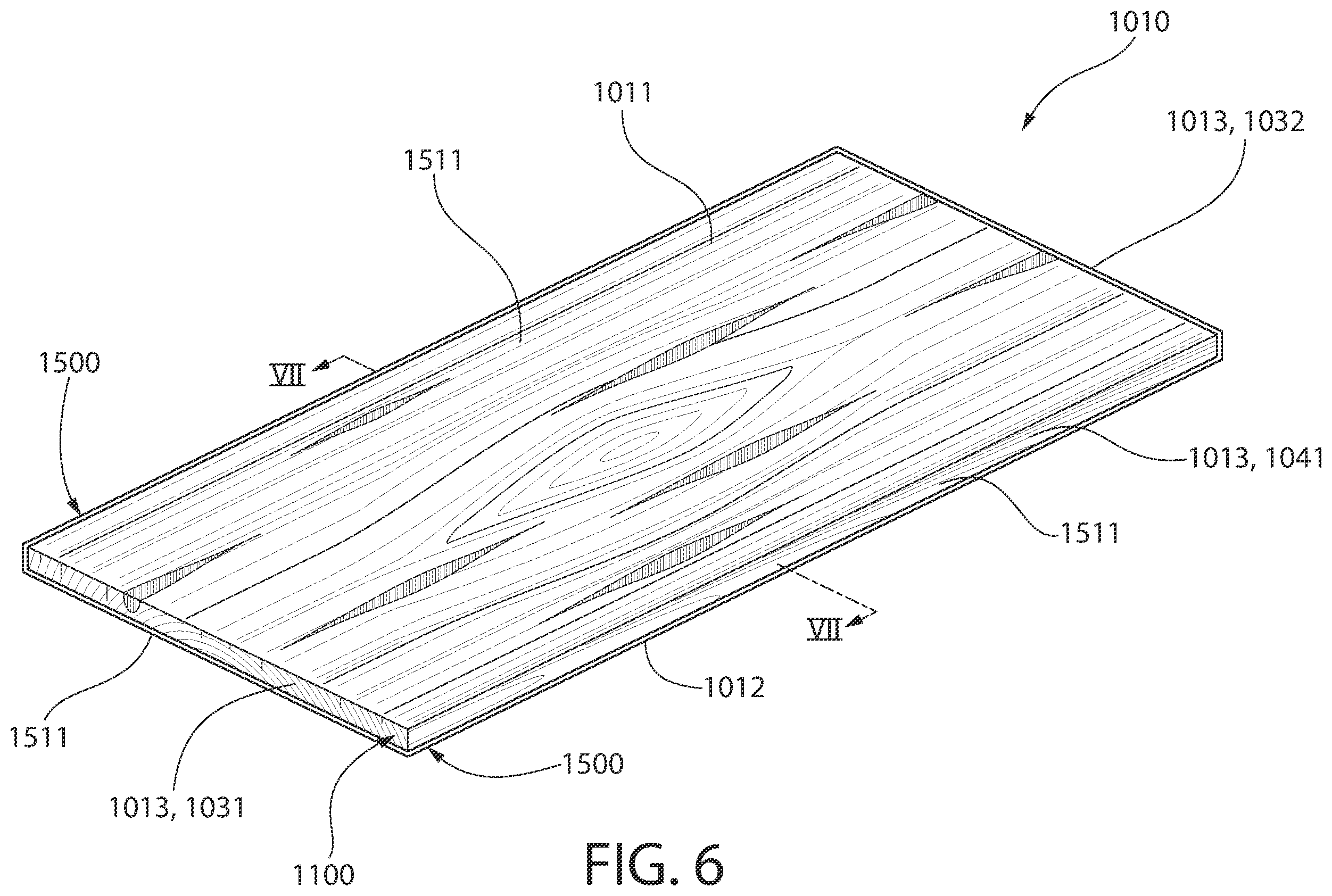 Patent US12410610 Figure 6 – Flame retardant clear coatings for building panels