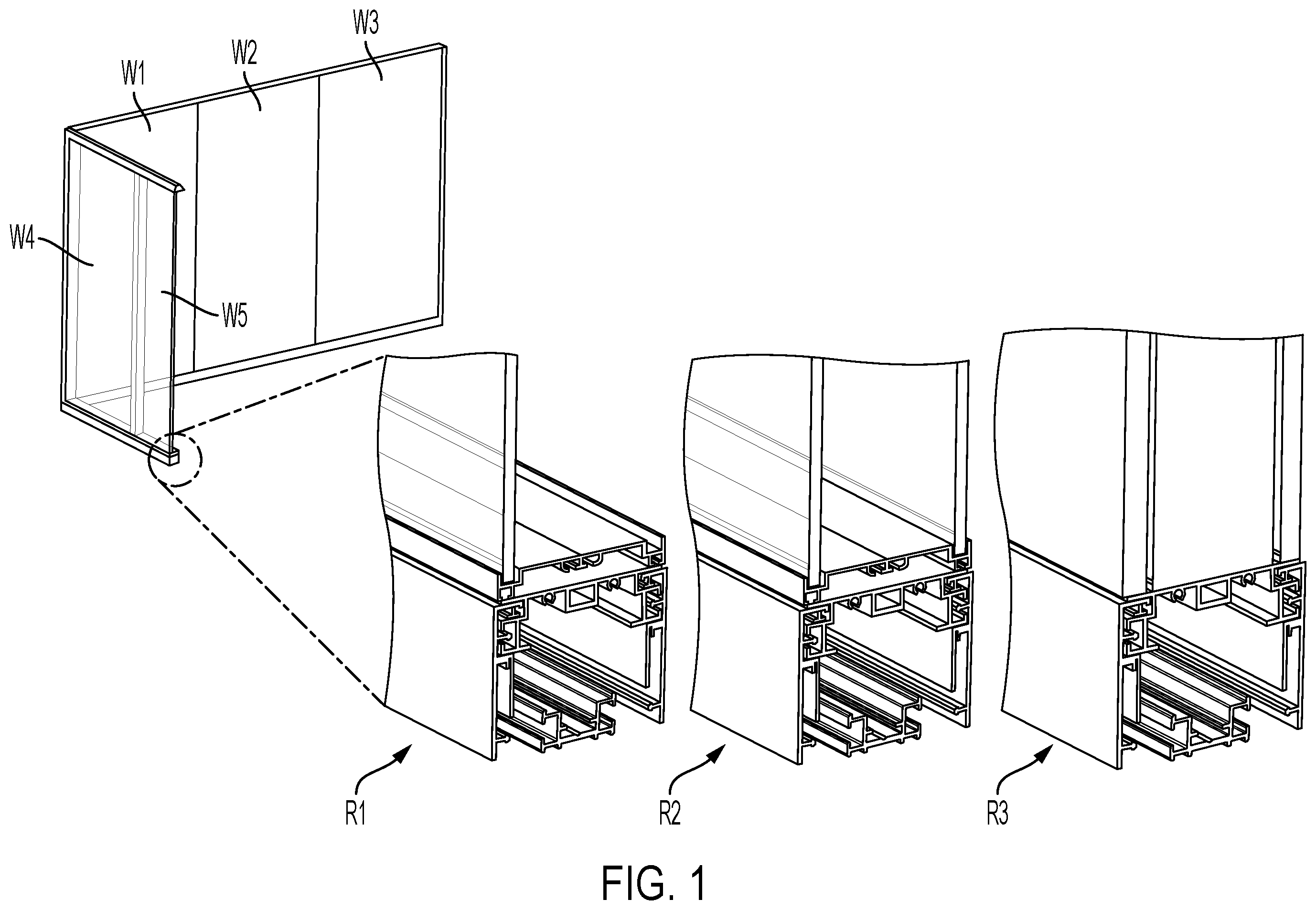Patent US12410611 — Pre-assembled internal frame for modular wall section — Figure 1