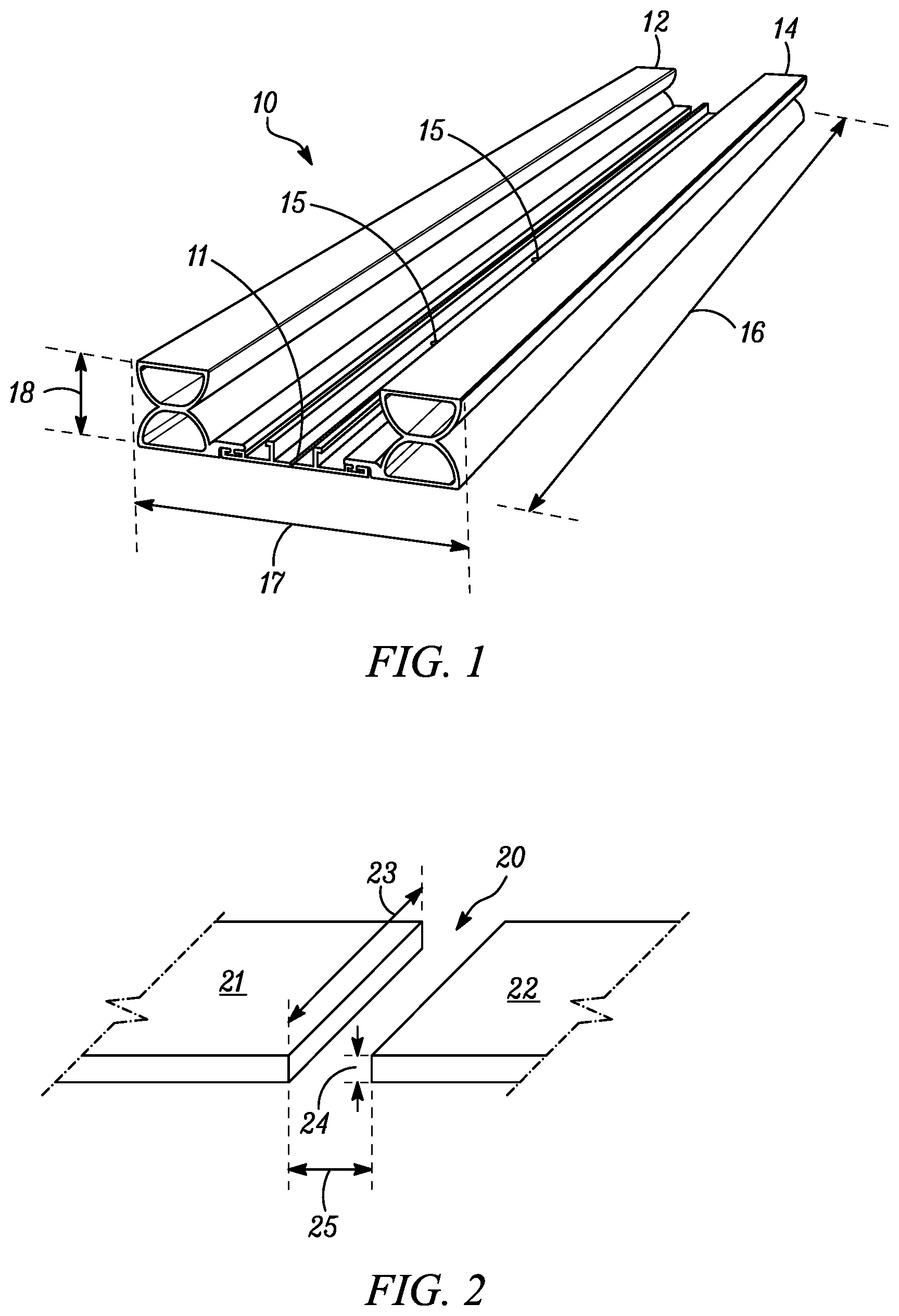 Patent US12410612 Figure 1 – Wall panel module comprising dual gasket assembly