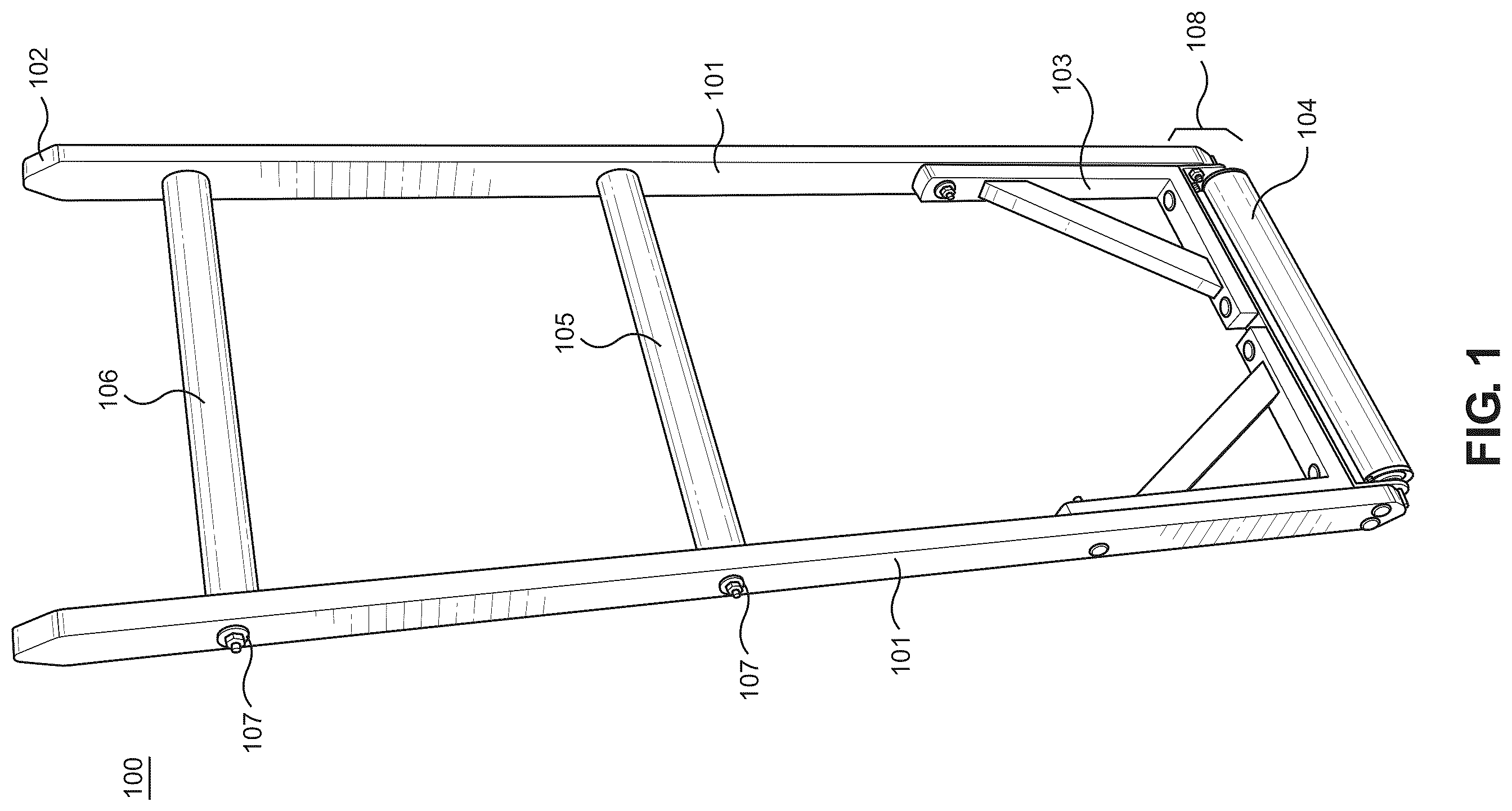 Patent US12410622 — Floor rolling apparatus — Figure 1
