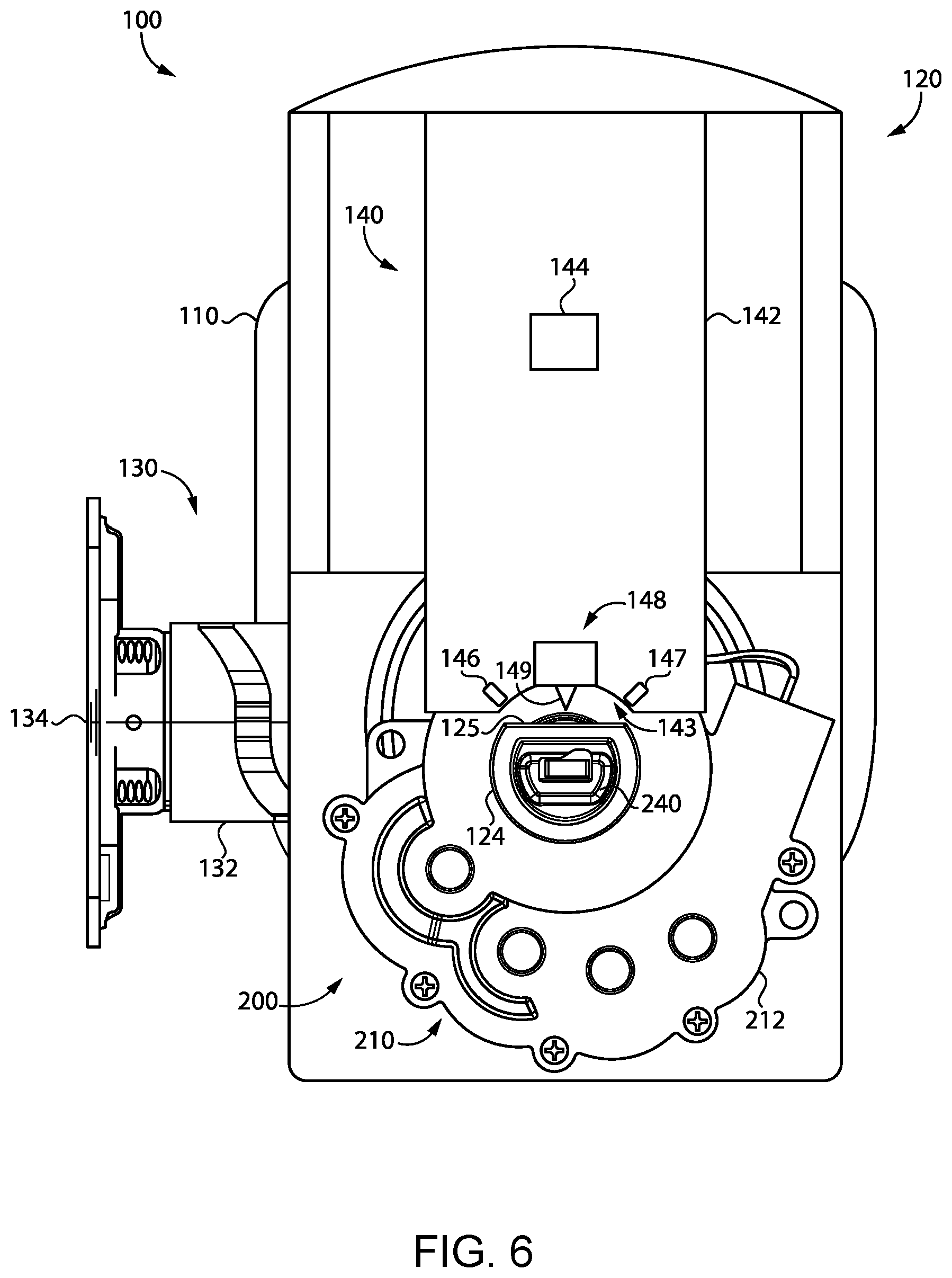 Patent US12410635 Figure 5 – Bolt actuation assembly