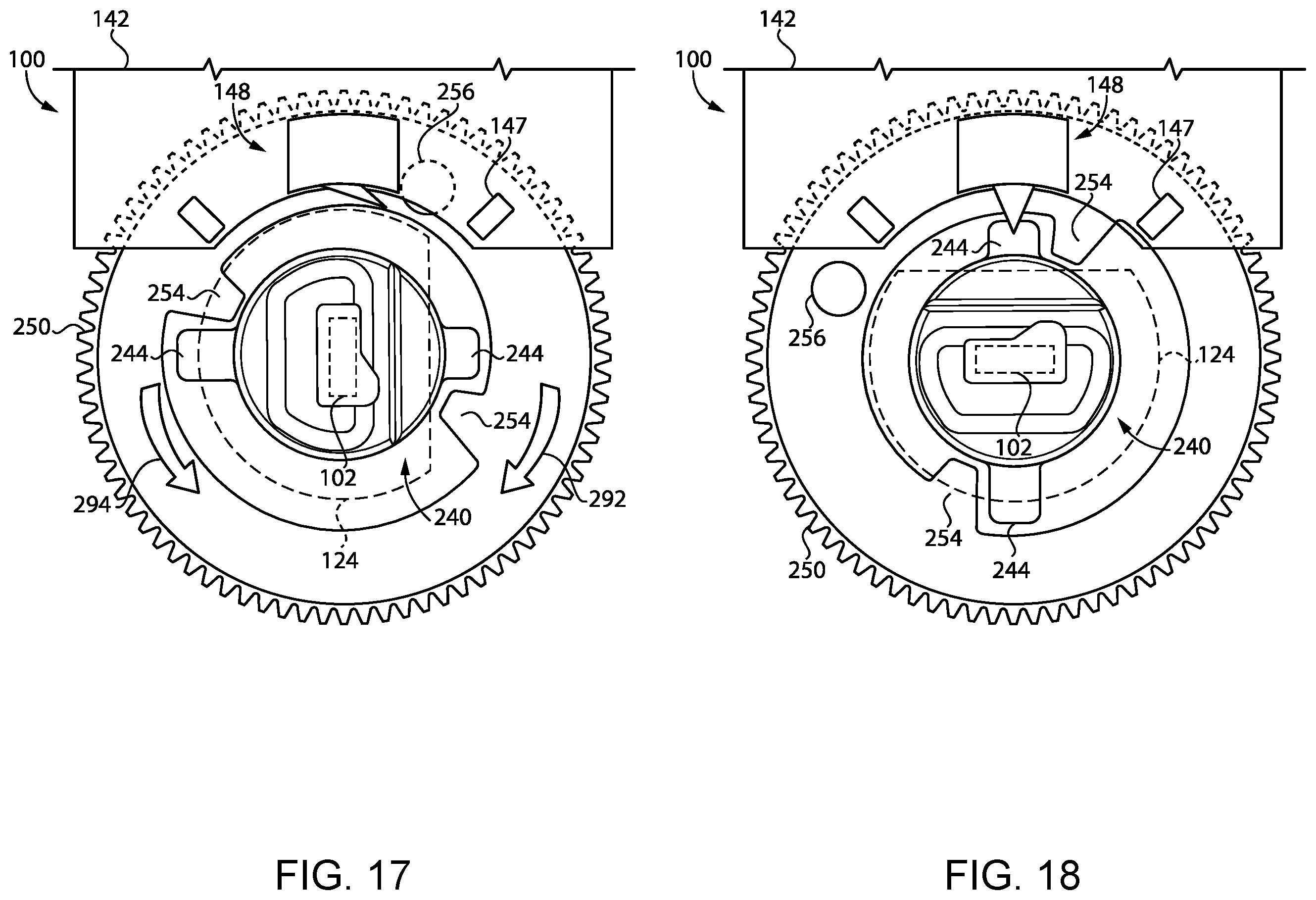 Patent US12410635 Figure 12 – Bolt actuation assembly