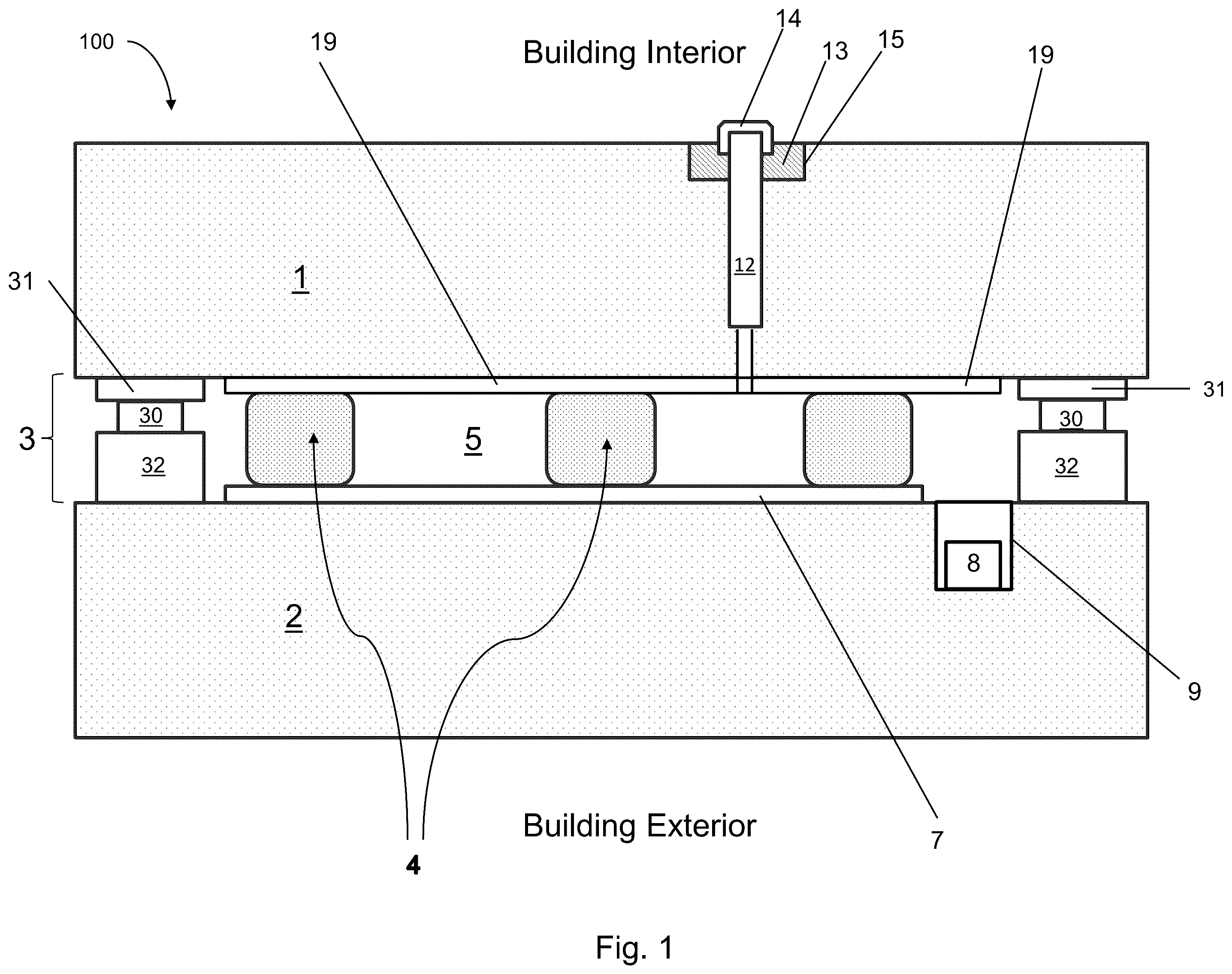 Patent US12410654 — Vacuum insulated panel with passivation layer — Figure 1