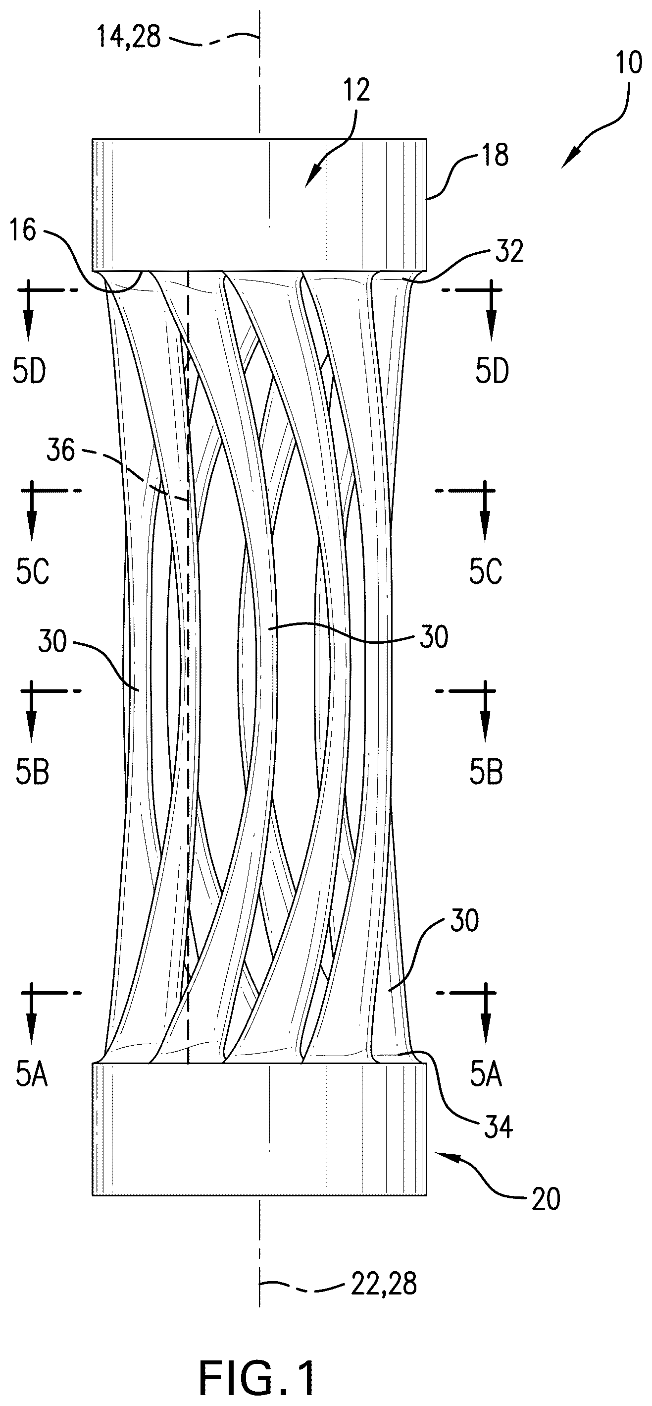 Patent US12410662 — Shock resistant and load tailored tensile bar method, and system — Figure 1