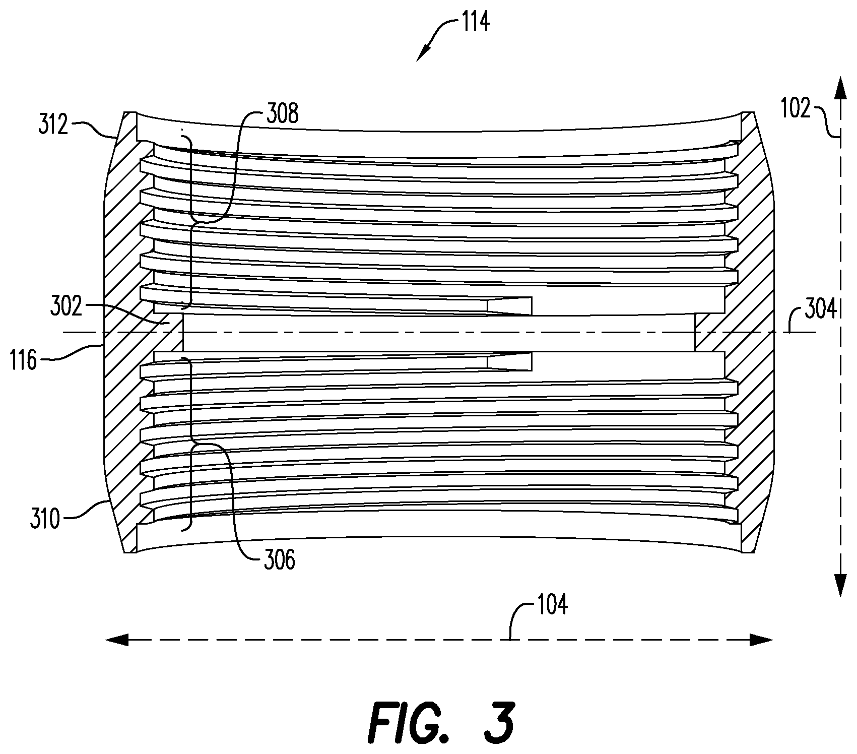 Patent US12410669 Figure 3 – Adapter assembly for use with a wellbore tool string