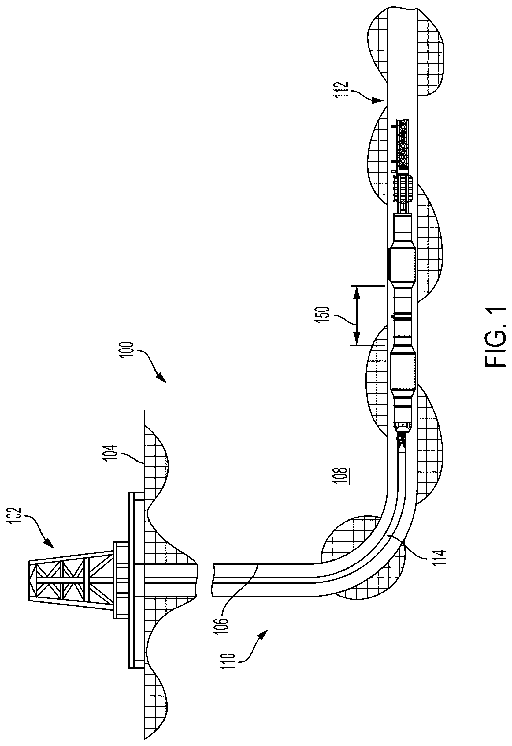 Patent US12410678 — Expandable element assembly with external rigid support element to isolate well interval — Figure 1