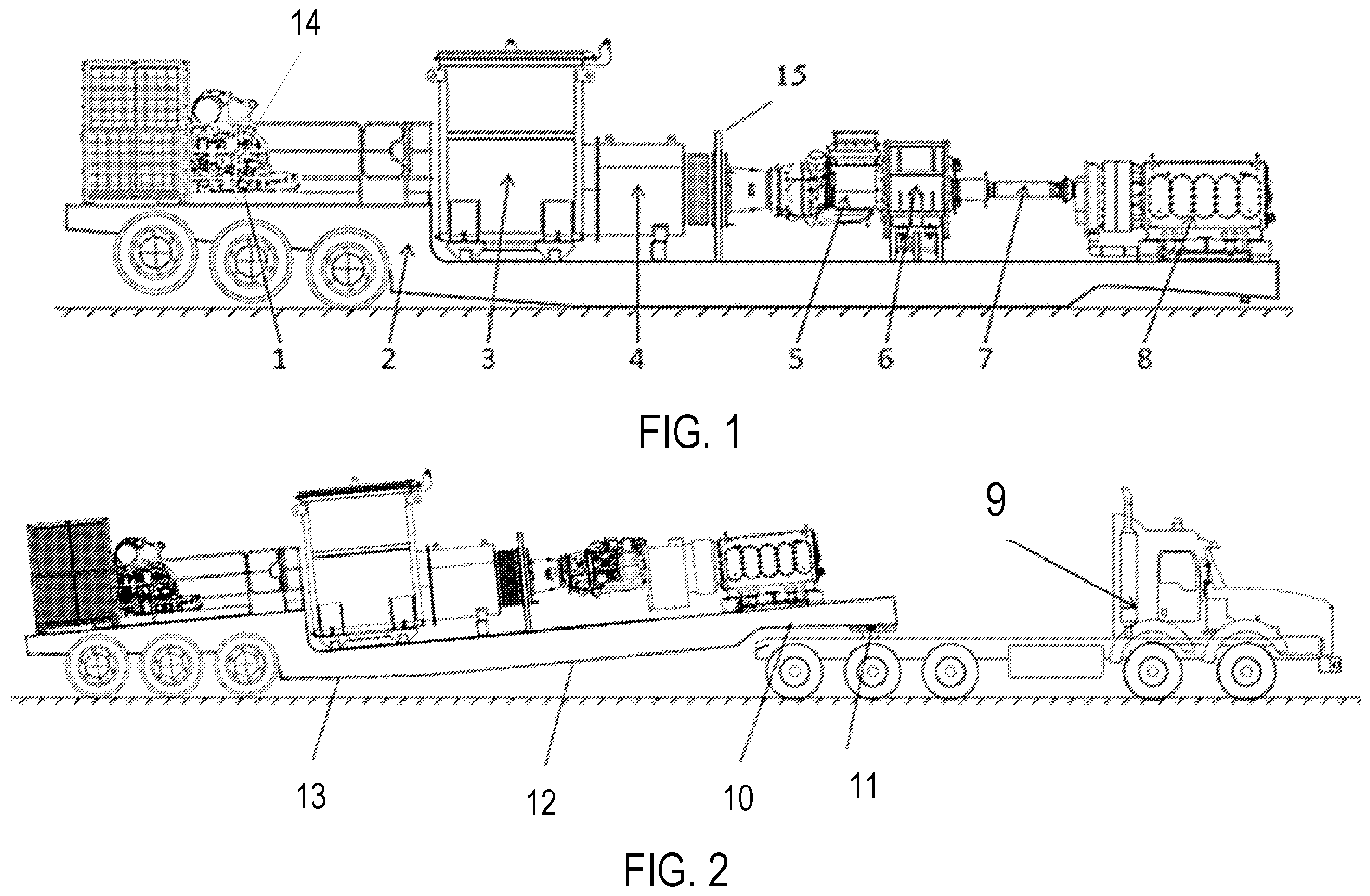 Patent US12410695 Figure 1 – Turbine fracturing equipment