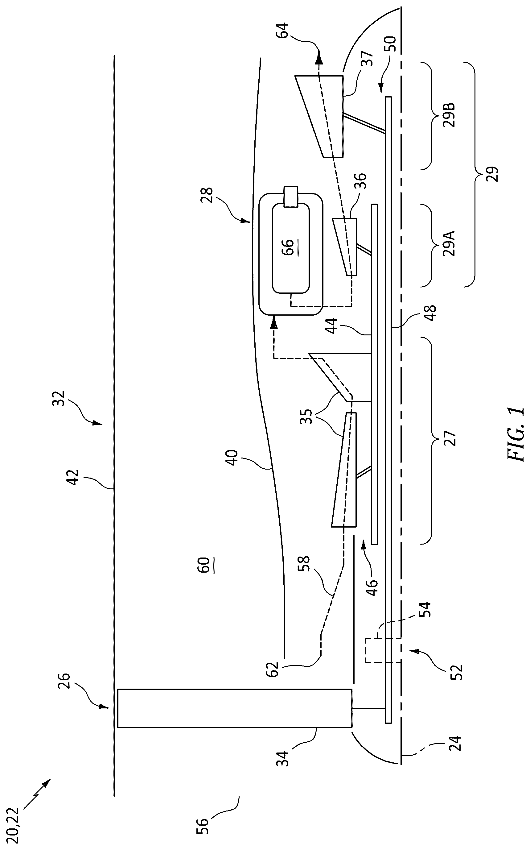 Patent US12410712 — Rotor blade with apertured cooling air deflector — Figure 1