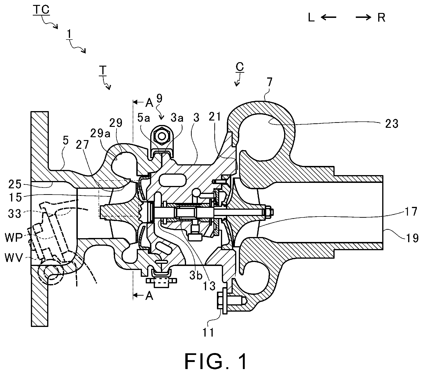 Patent US12410713 Figure 1 – Turbine and turbocharger