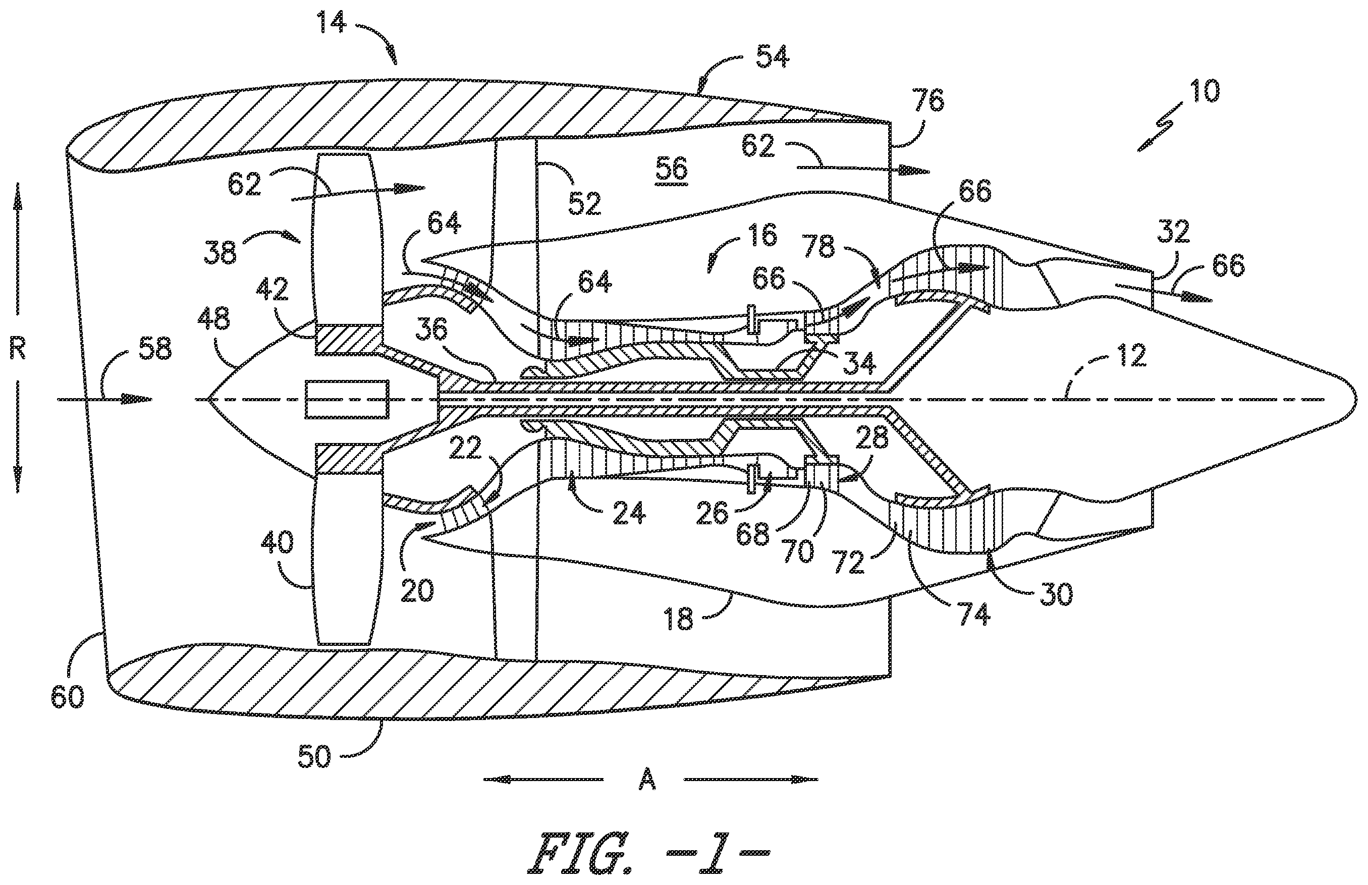 Patent US12410728 — Hybrid composite components — Figure 1