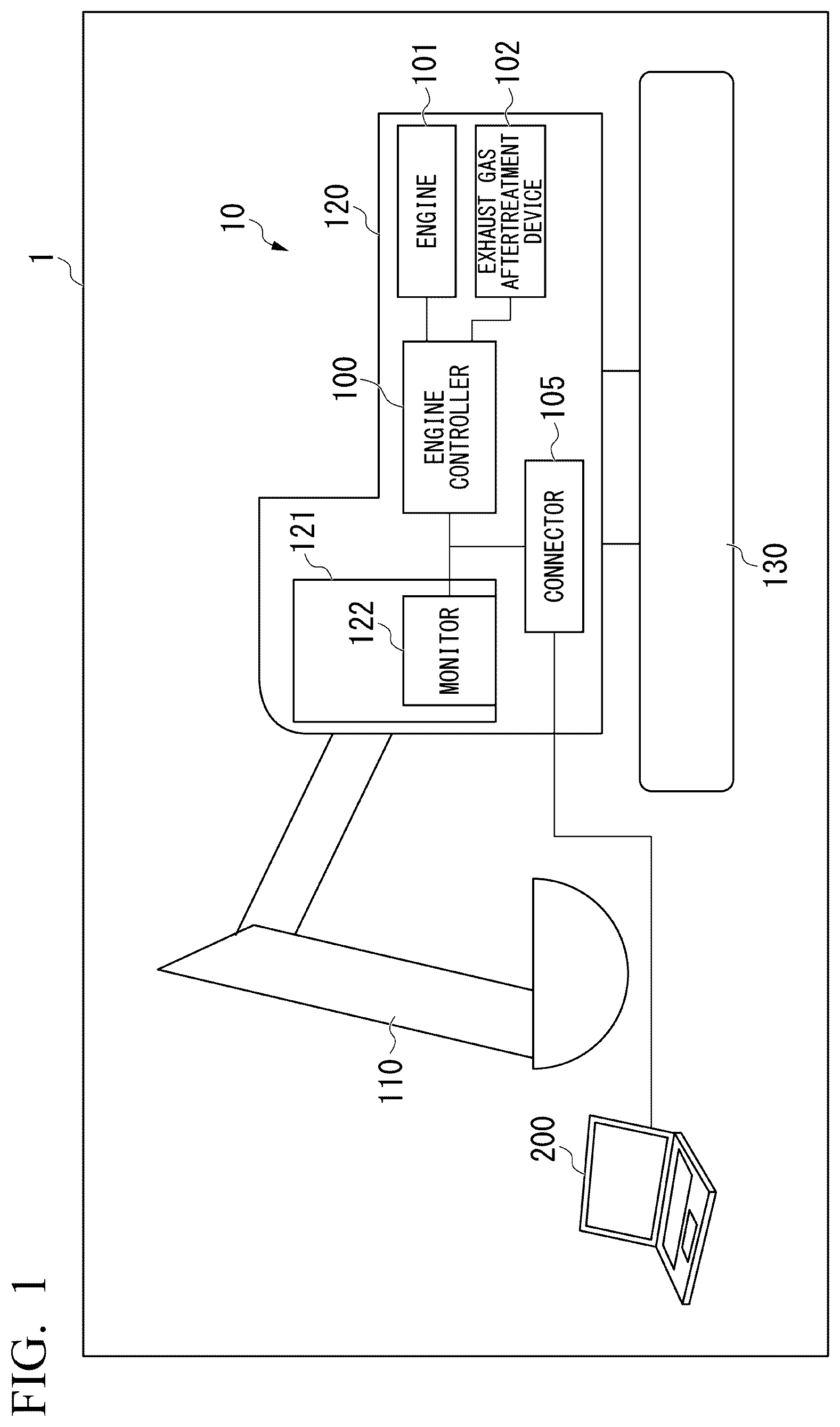Patent US12410739 — Vehicle monitoring device and vehicle monitoring method — Figure 1