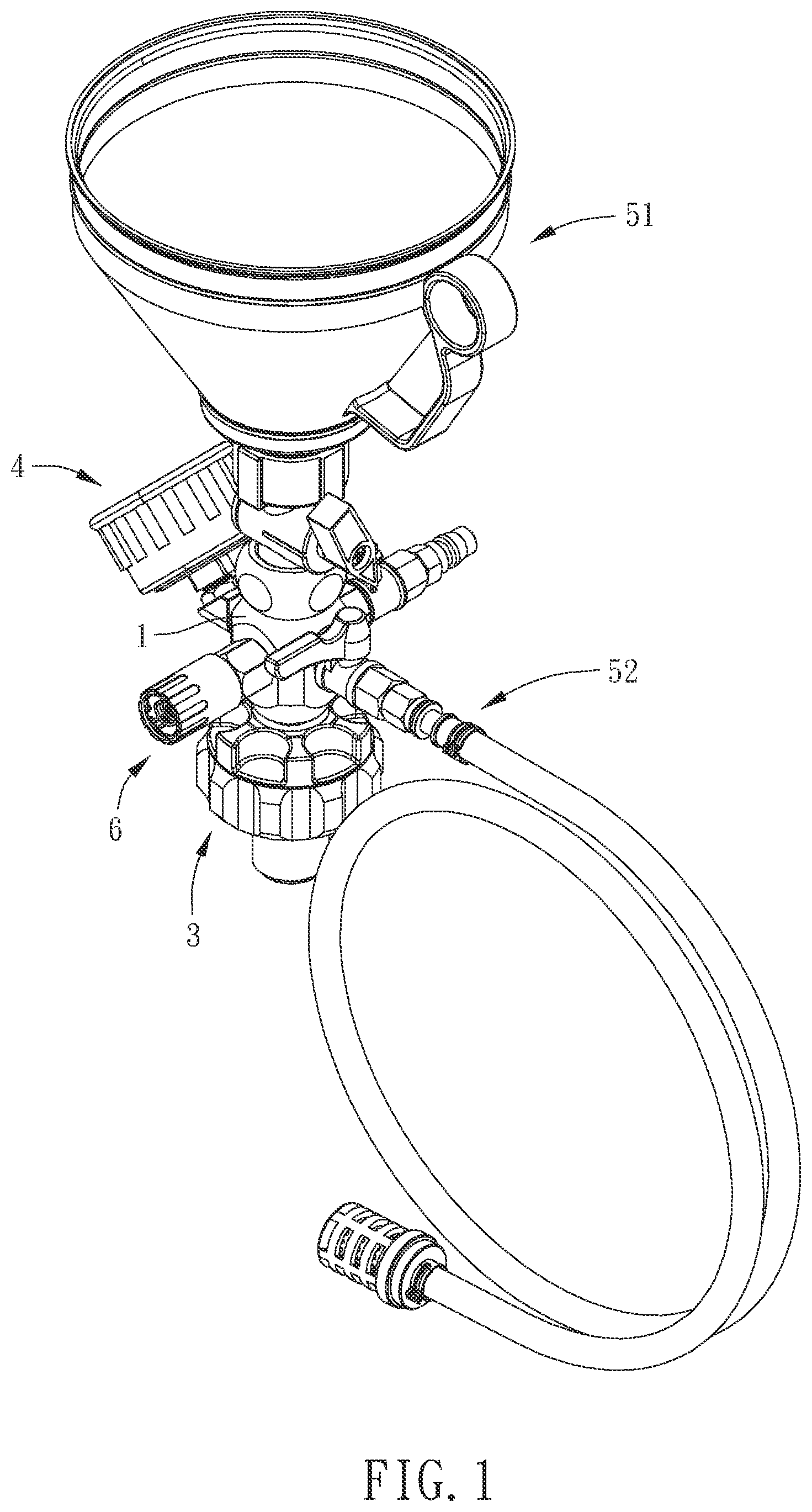 Patent US12410742 — Liquid filling device — Figure 1