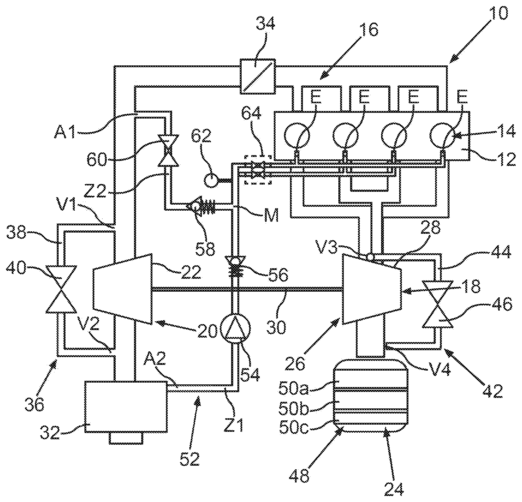 Patent US12410744 Figure 1 – Internal combustion engine for a motor vehicle, in particular for a motor car