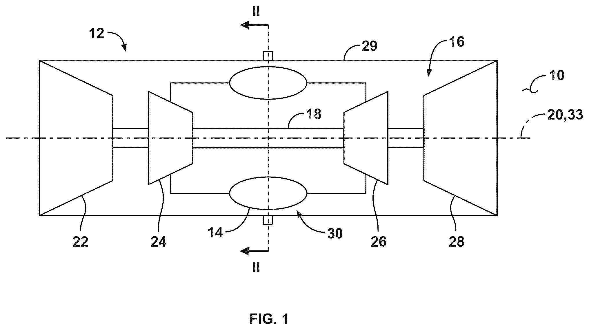 Patent US12410746 — Gas turbine and fuel nozzle assembly for mixing hydrogen fuel and steam to control flame speed — Figure 1