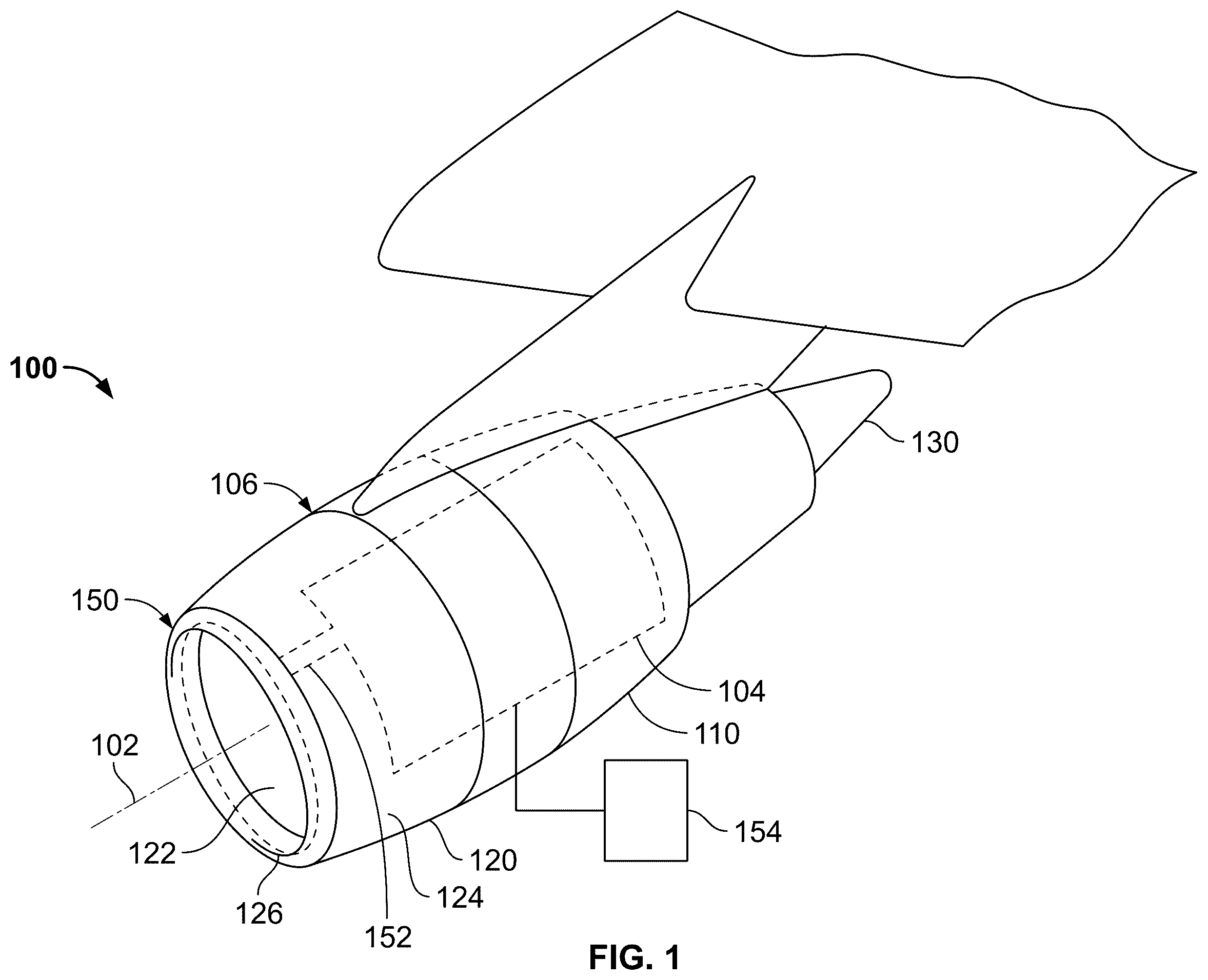 Patent US12410750 — Shielded swirl gas turbine engine inlet anti-icing system — Figure 1