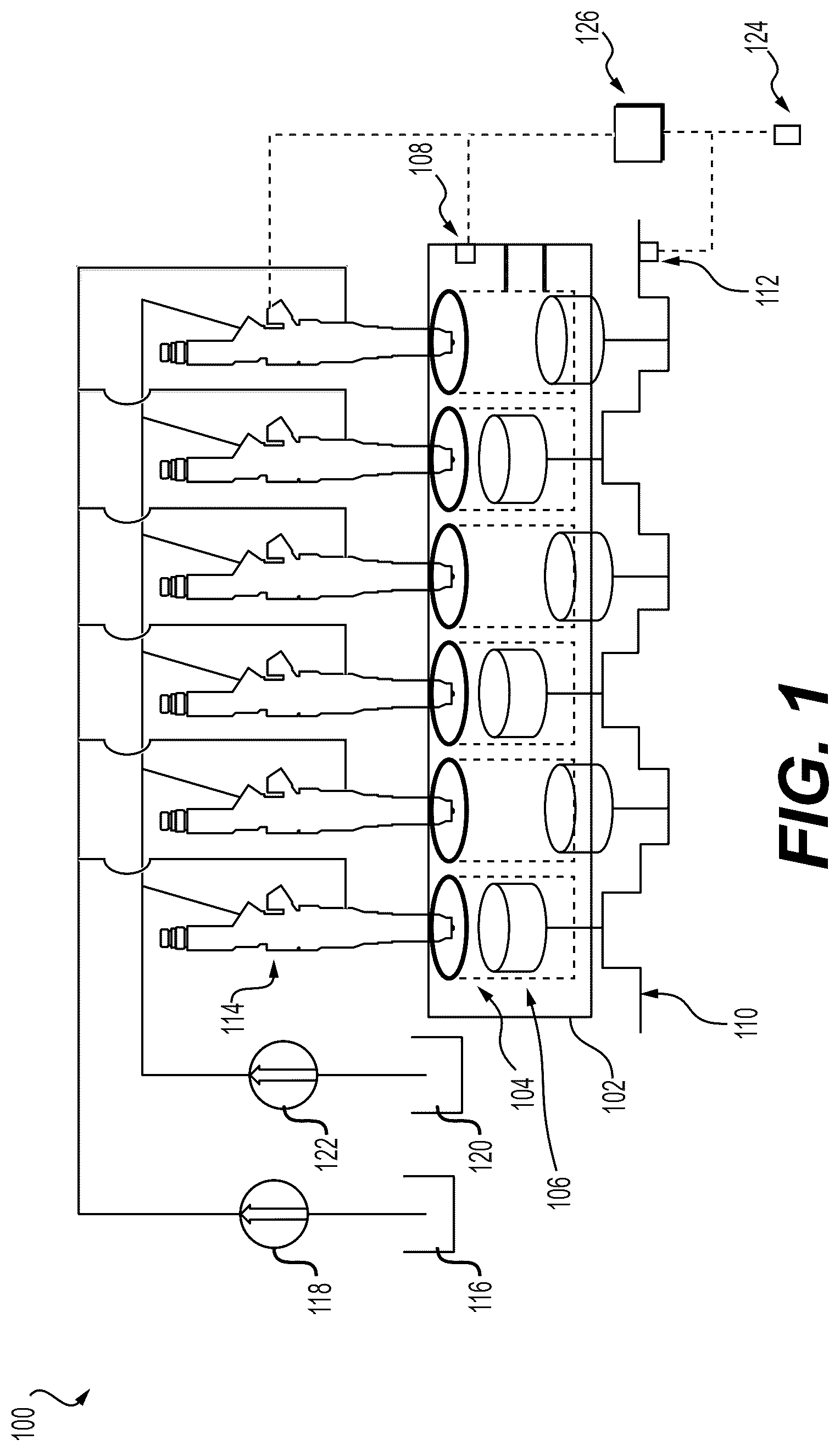 Patent US12410759 — Waveform for metering fuel into a fuel injector — Figure 1