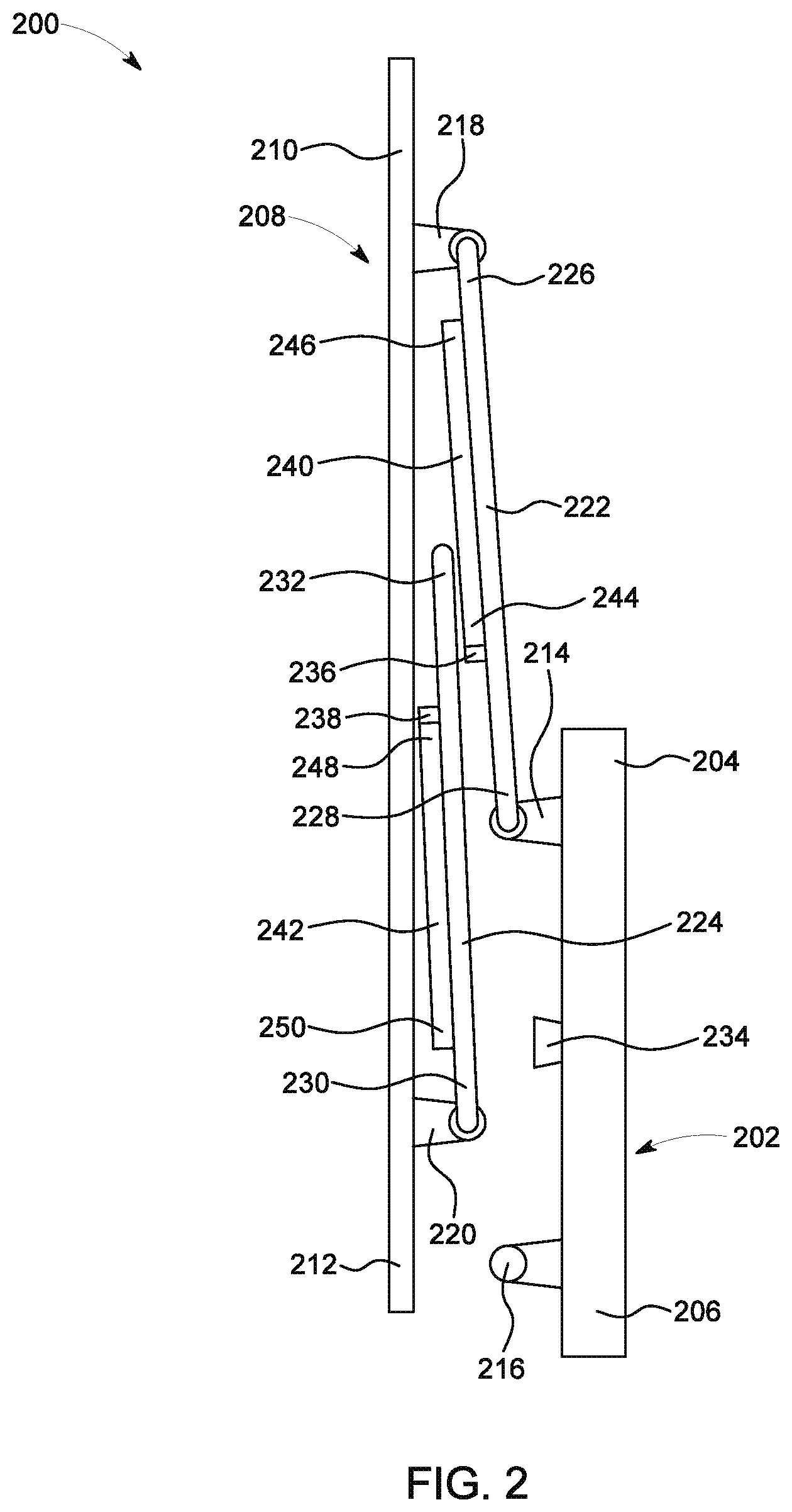 Patent US12410769 Figure 2 – Collapsible rotor assembly of a vertical axis wind turbine