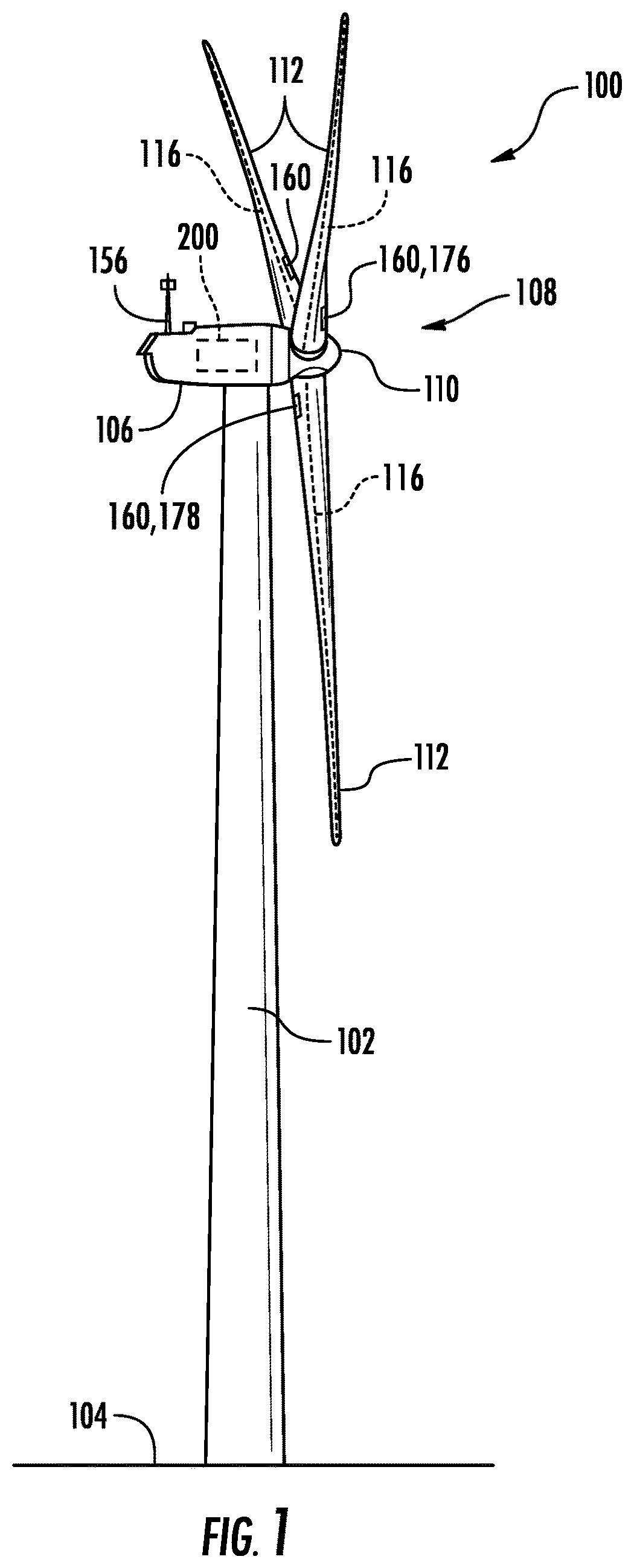 Patent US12410780 Figure 1 – System and method for controlling a wind turbine