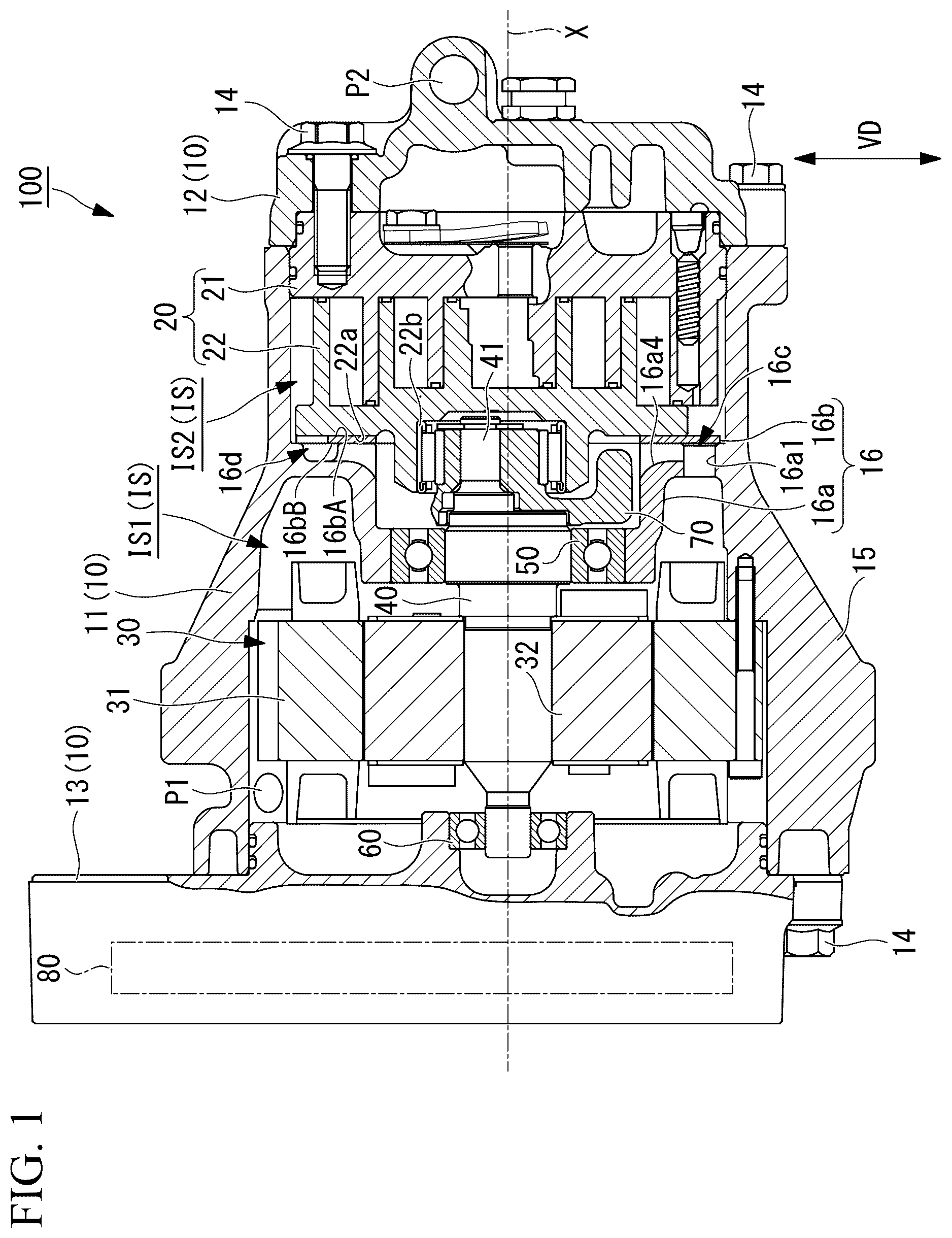 Patent US12410796 — Scroll compressor — Figure 1