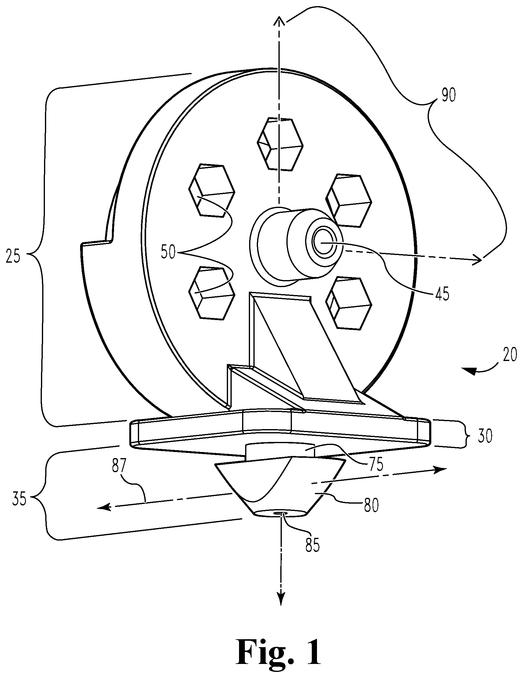 Patent US12410829 Figure 1 – Unitary bracket for T-slotted rails