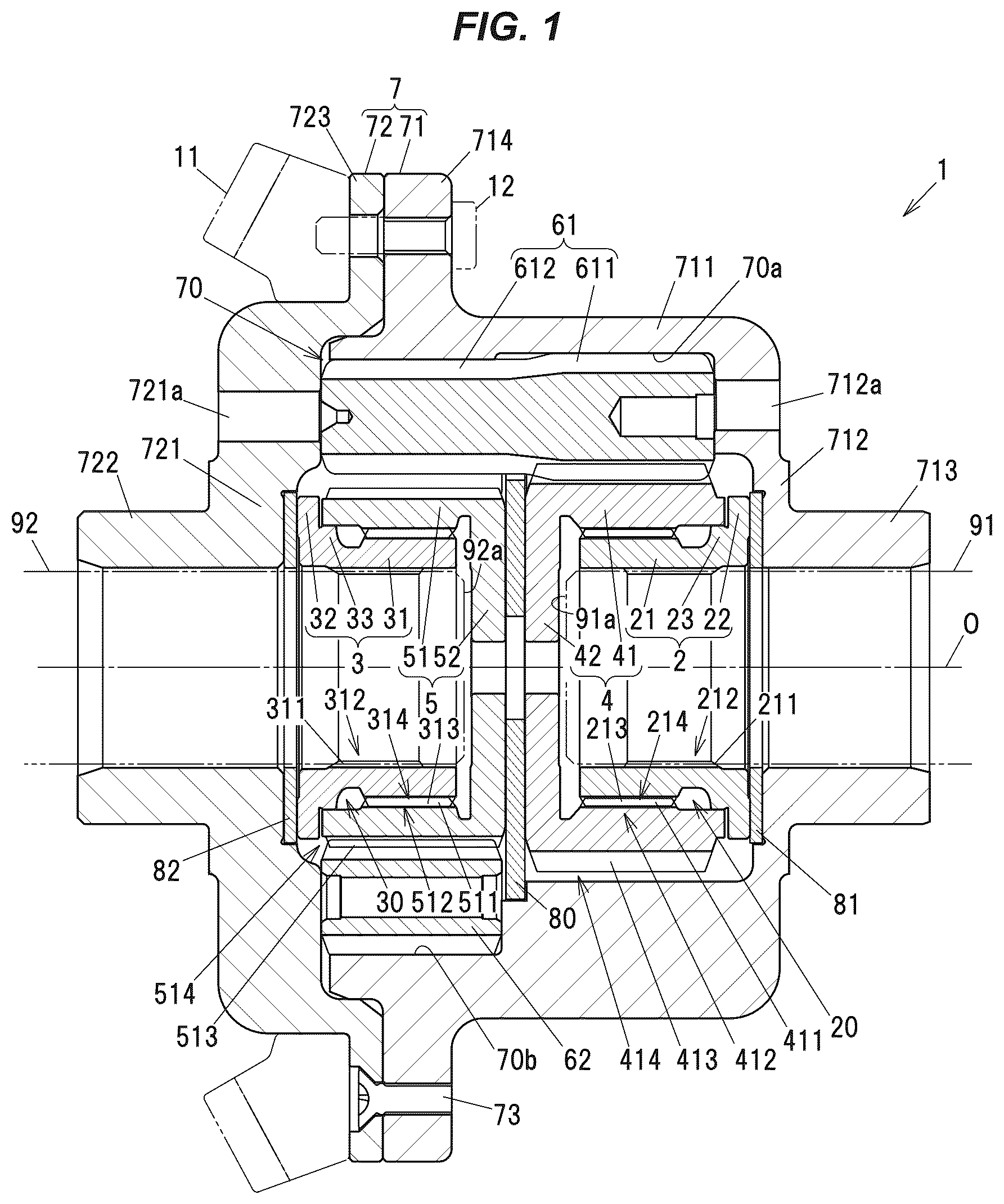 Patent US12410853 — Differential gear — Figure 1