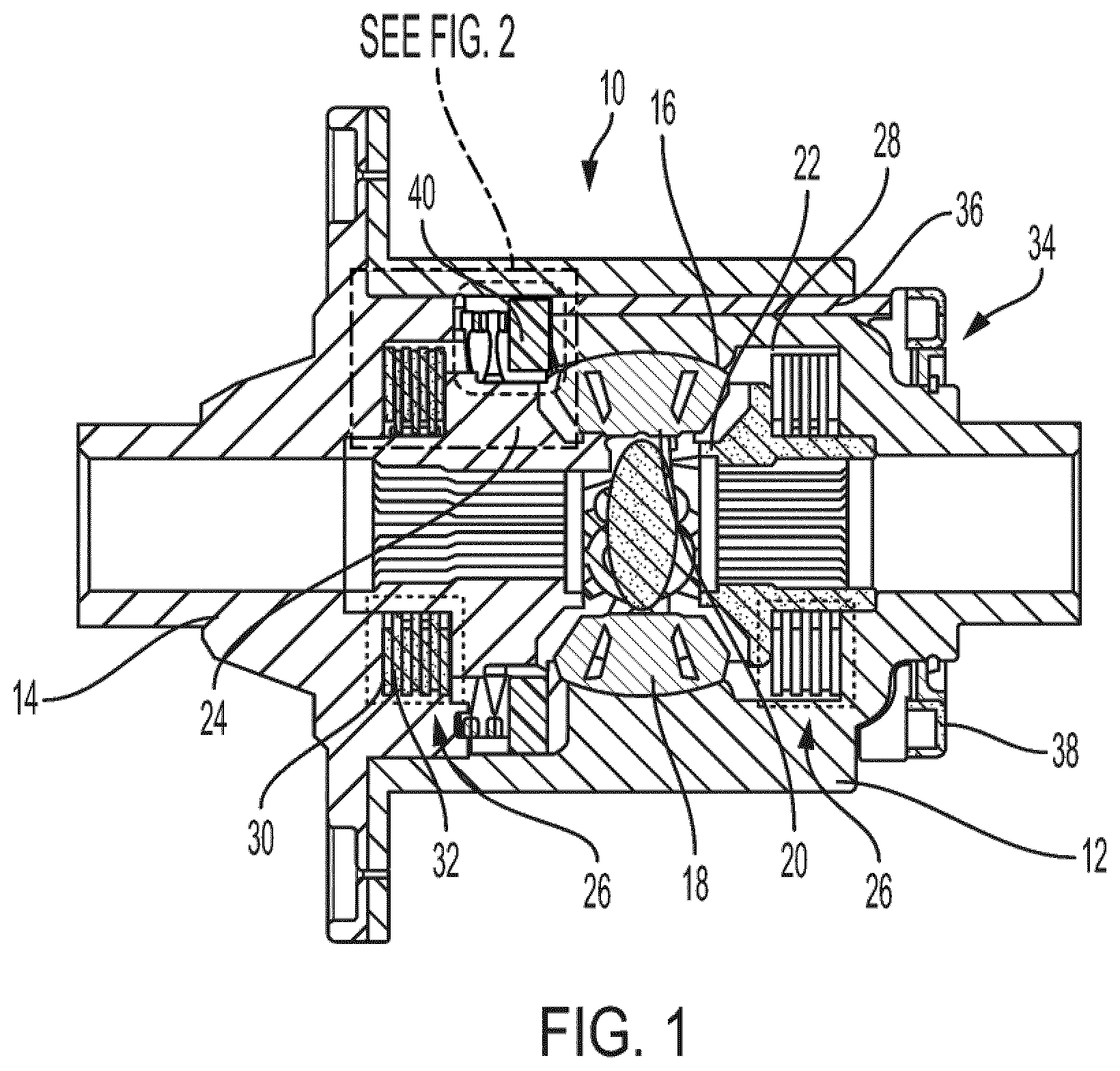 Patent US12410856 — Collar type differential which combines limited slip and locking capability — Figure 1