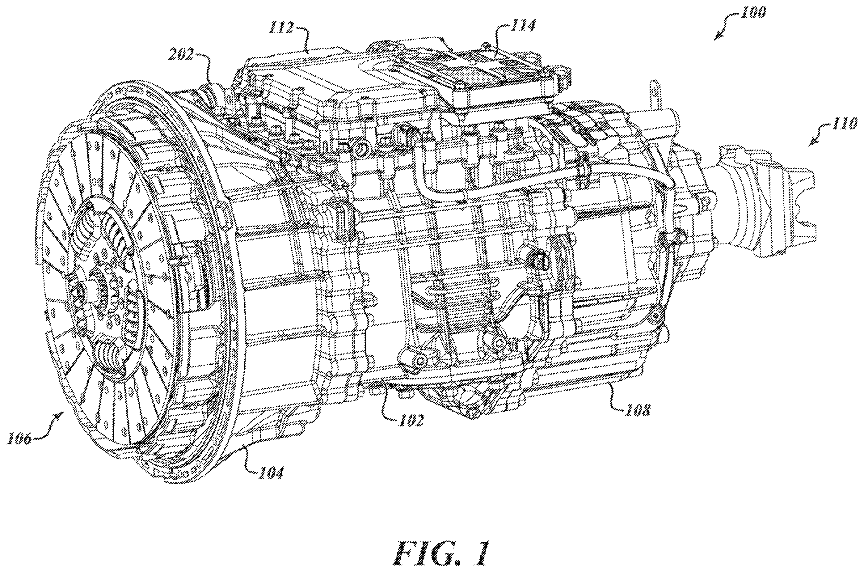Patent US12410861 — System, method, and apparatus for operating a high efficiency, high output transmission — Figure 1