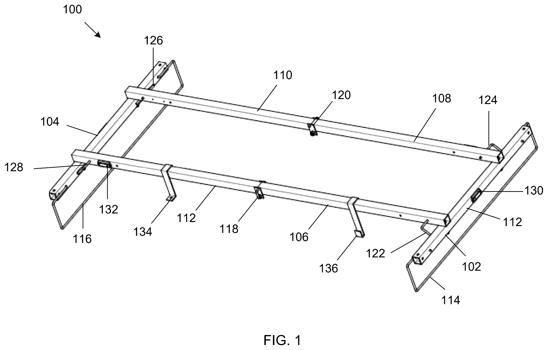 Patent US12410883 — Air handler mount — Figure 1