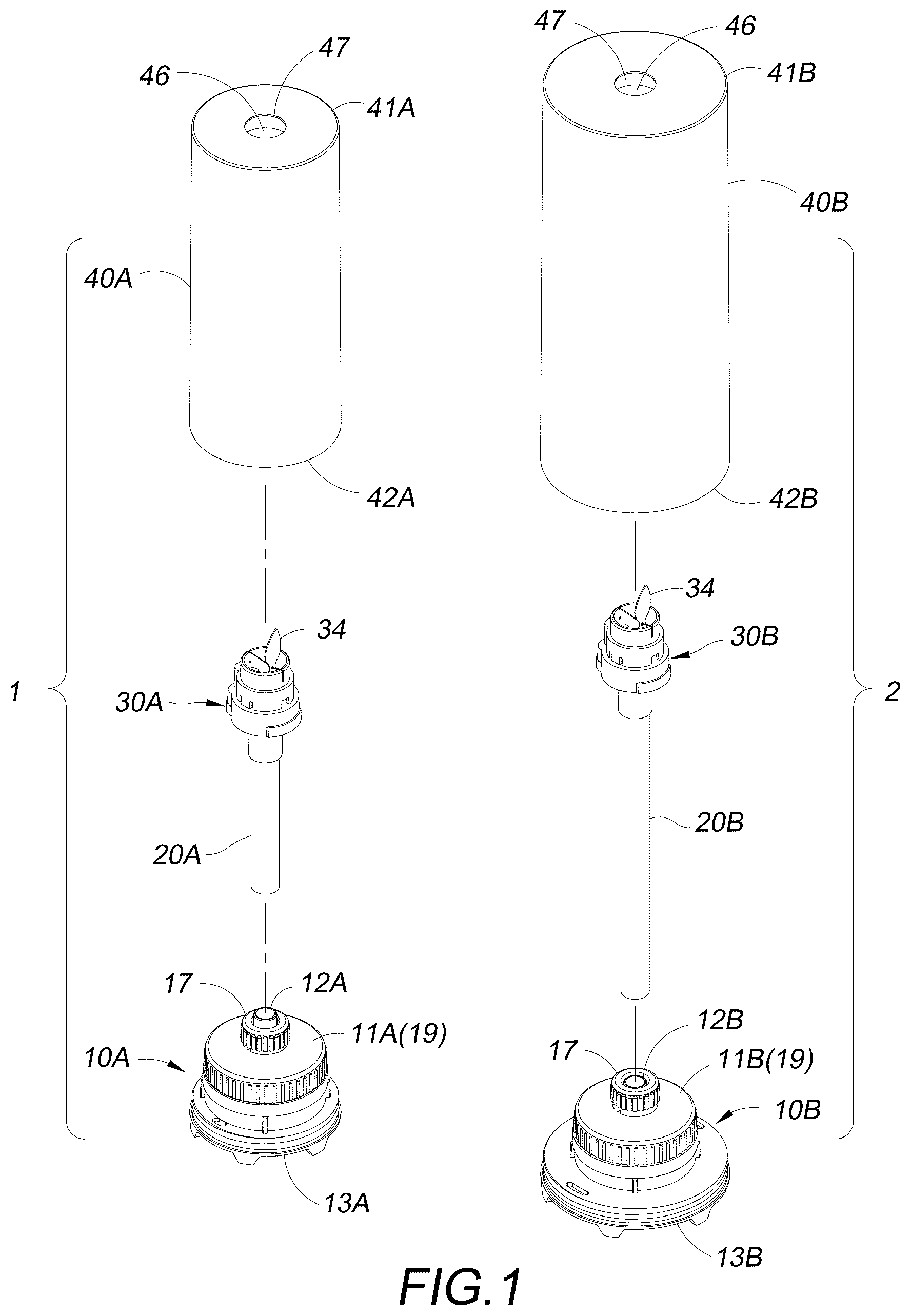 Patent US12410893 — Candle light with modular design for easy transportation — Figure 1