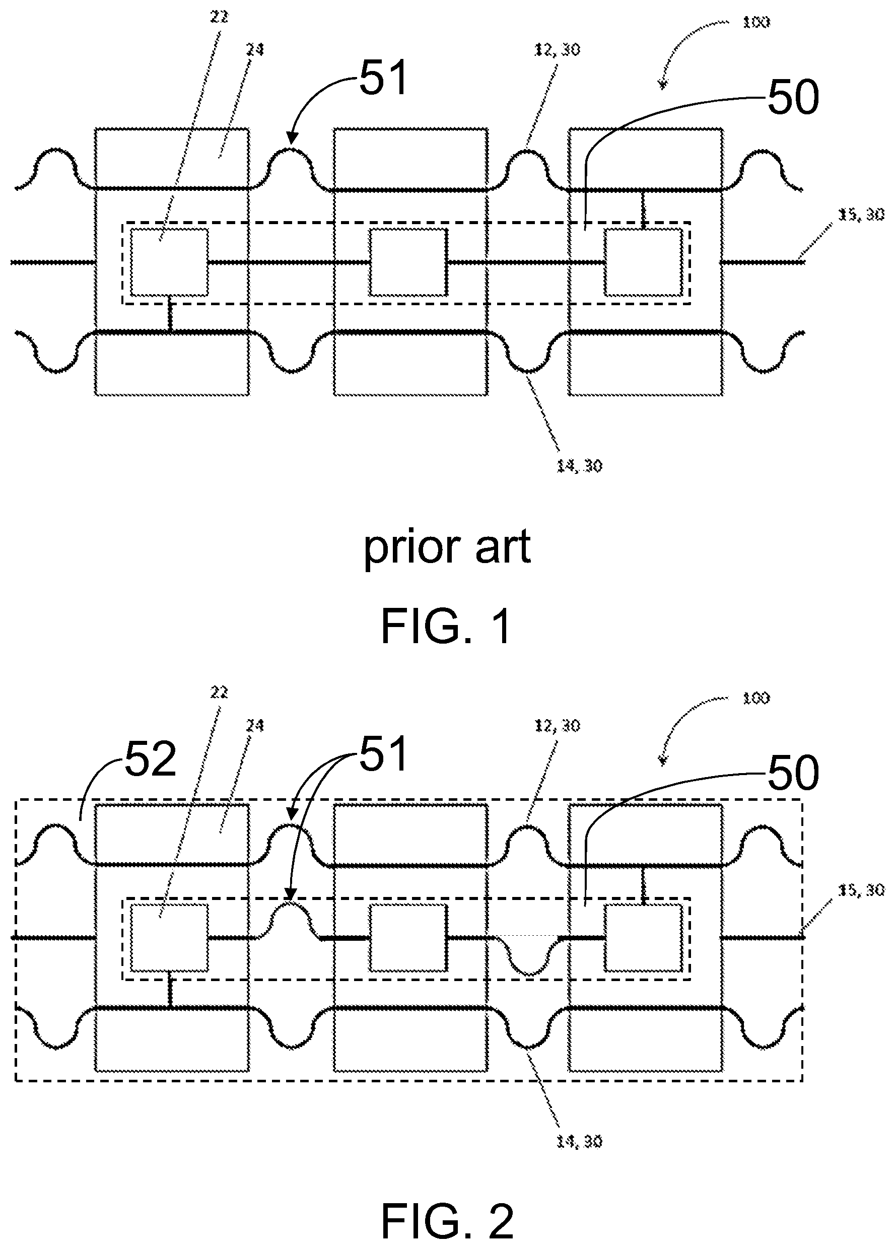 Patent US12410894 — LED lighting strip with bent wires — Figure 1
