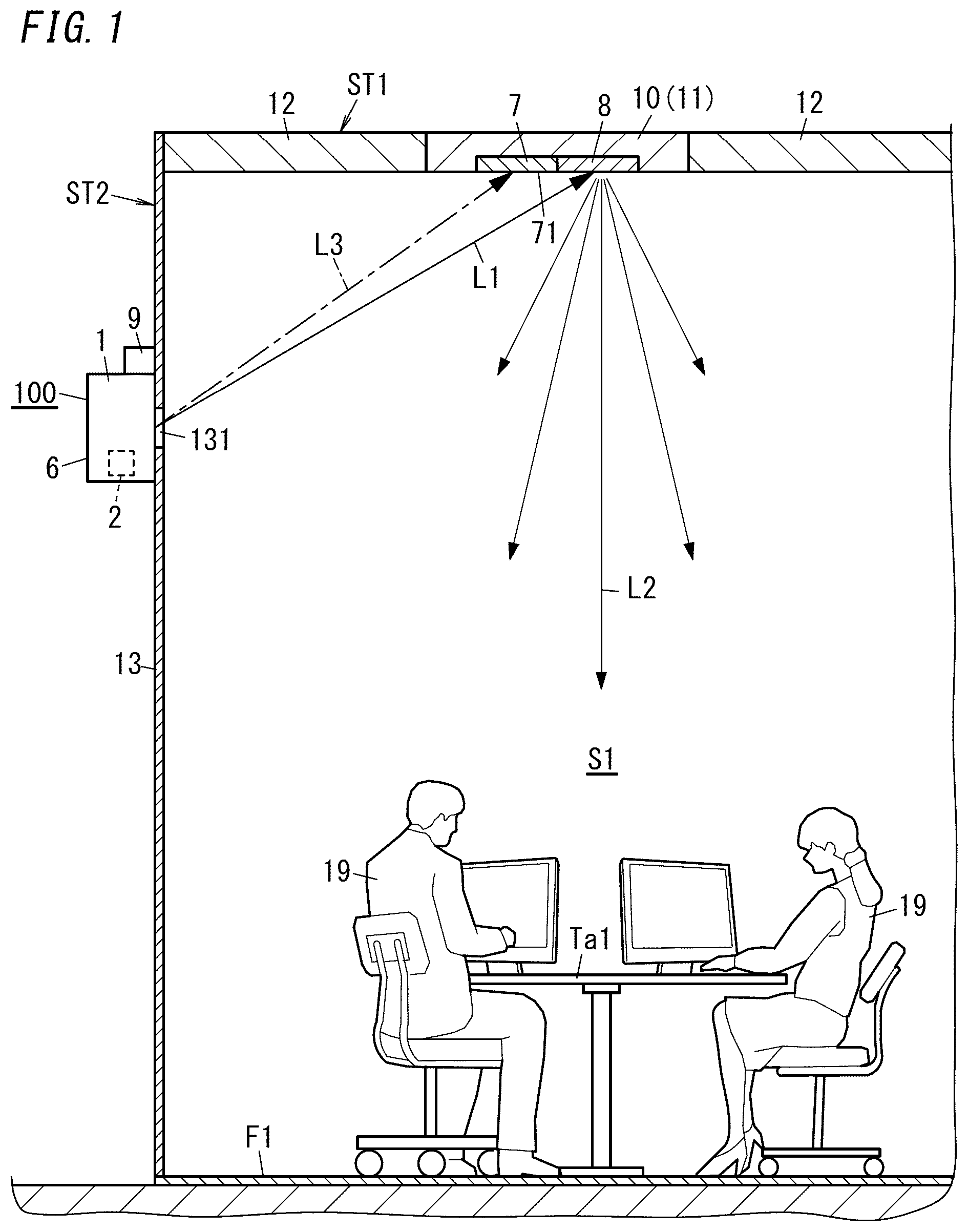 Patent US12410896 — Light system — Figure 1