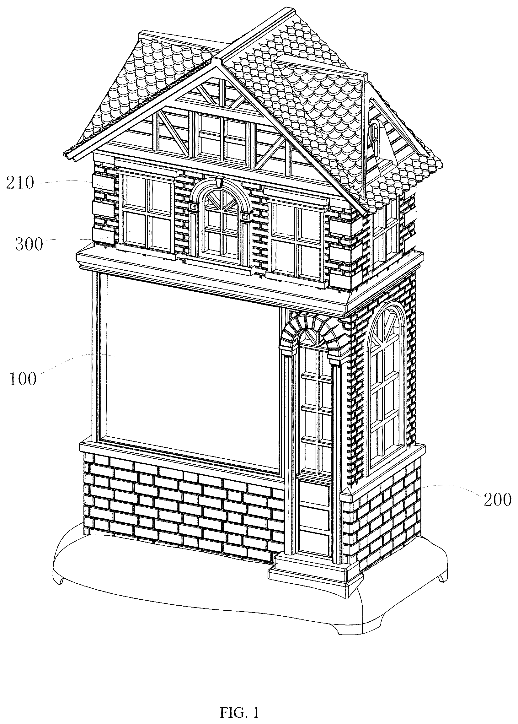 Patent US12410898 — Light and shadow water lamp structure — Figure 1