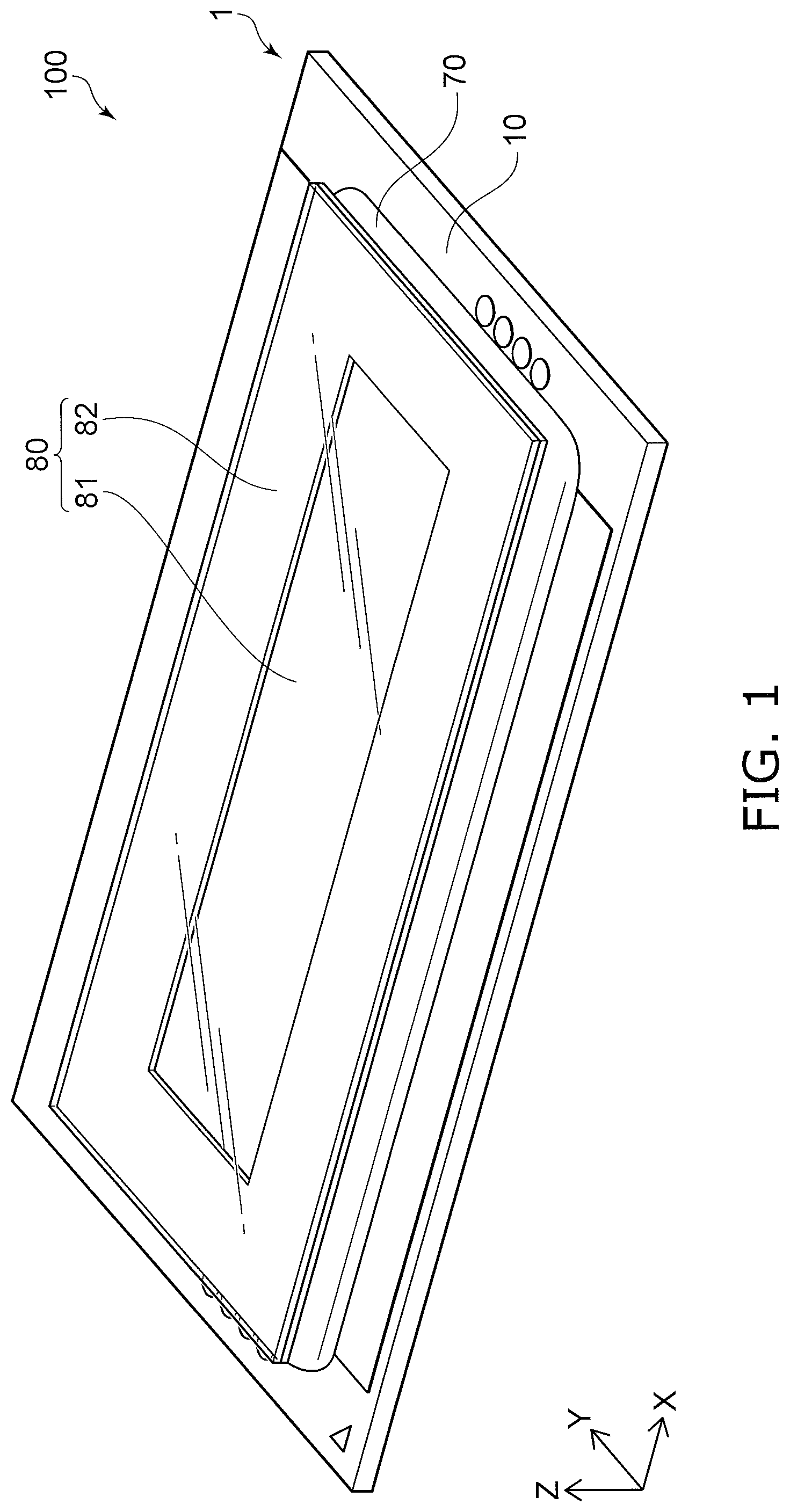 Patent US12410900 Figure 1 – Light-emitting module