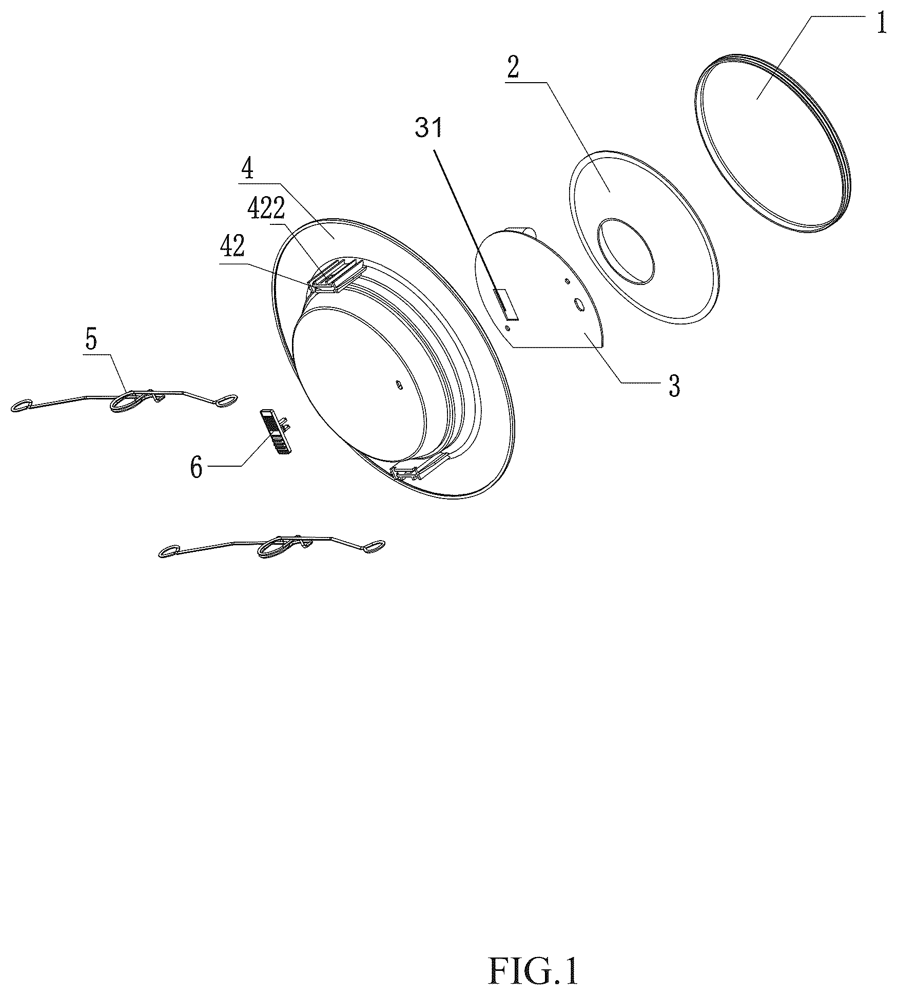 Patent US12410907 — Downlight with multiple installation methods — Figure 1