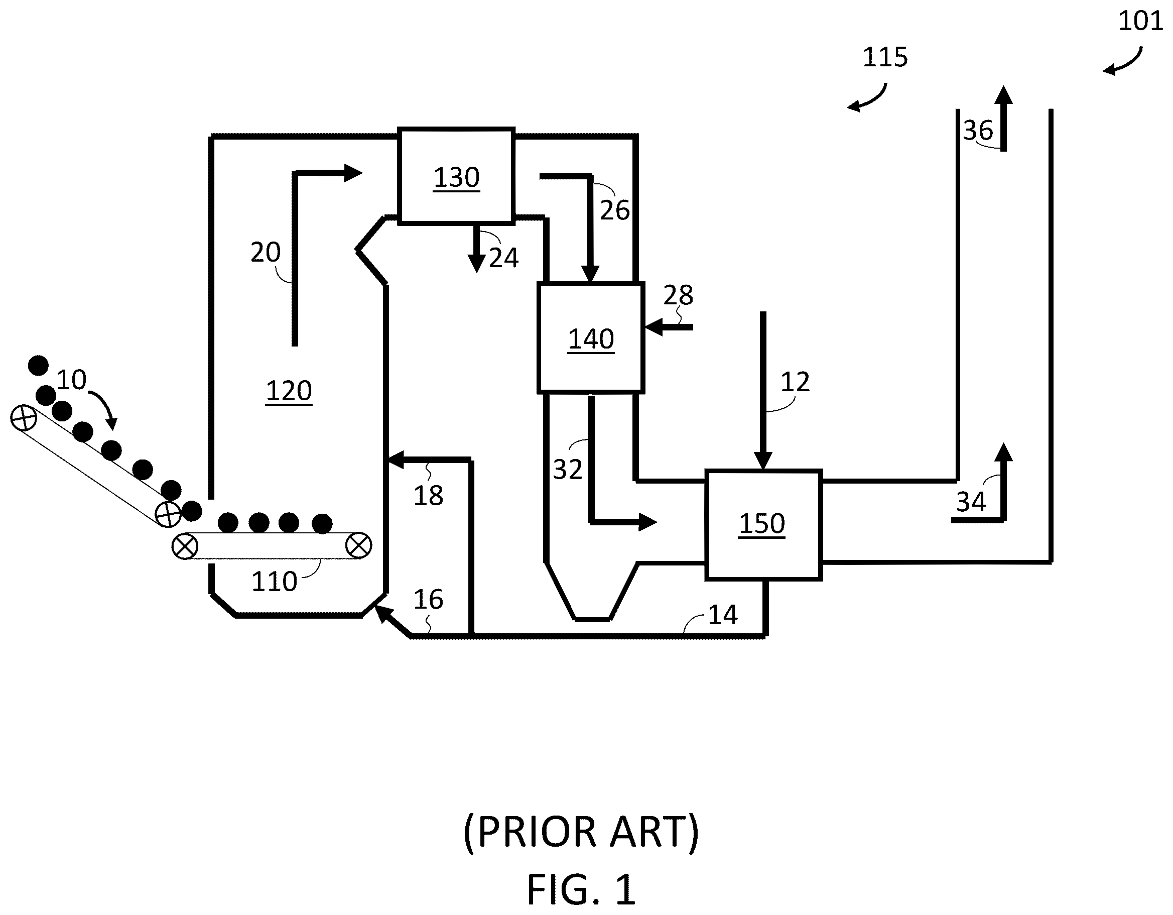 Patent US12410914 — System and method for combusting high-moisture fuel to generate steam — Figure 1