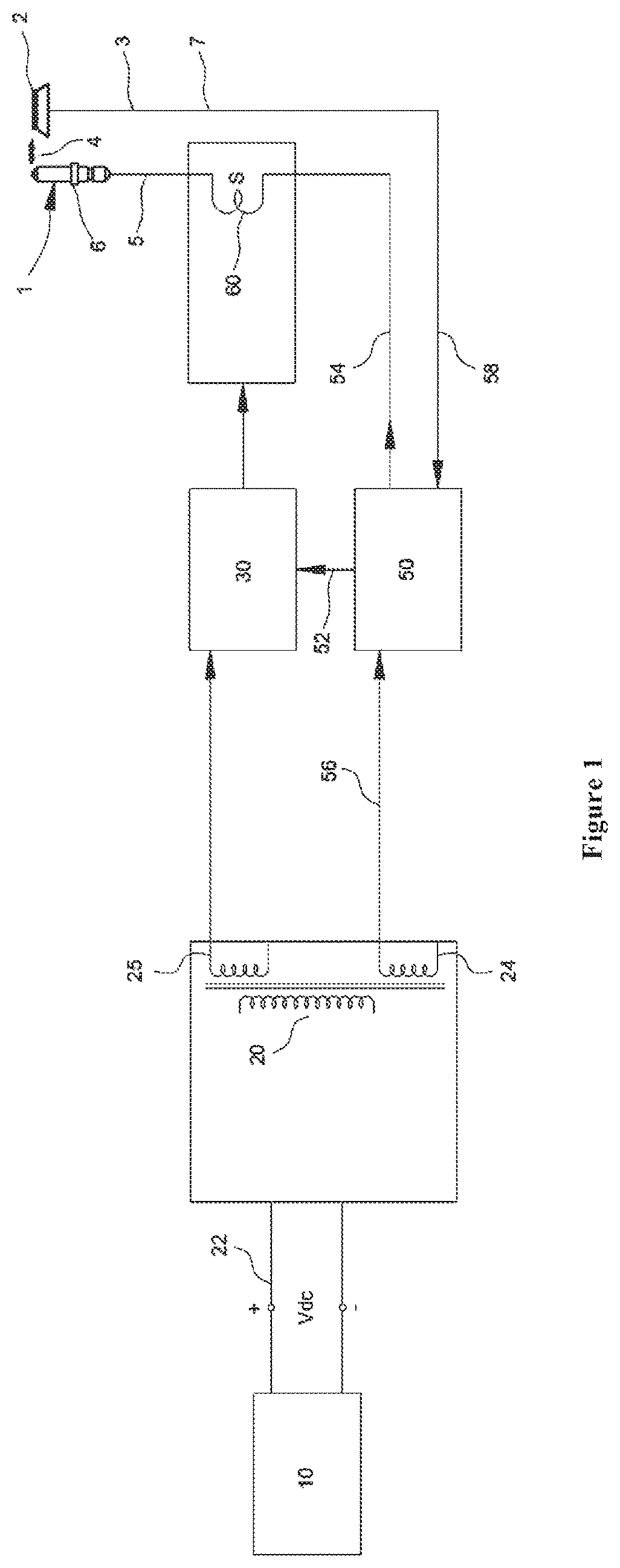 Patent US12410915 — DC re-ignition system for a gas burner — Figure 1